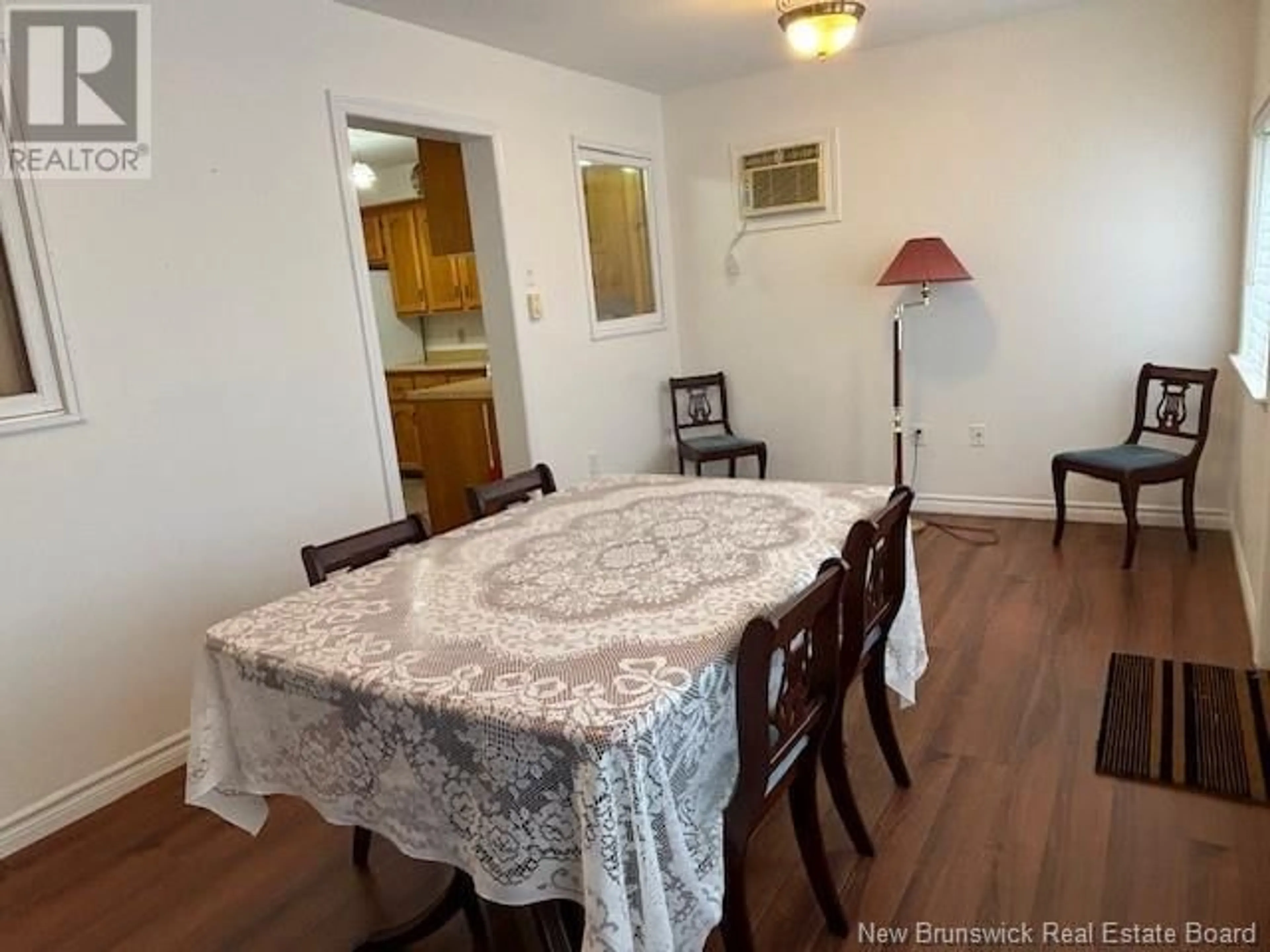 Dining room, wood floors, cottage for 44 Wallace Court, Sussex New Brunswick E4E2C7