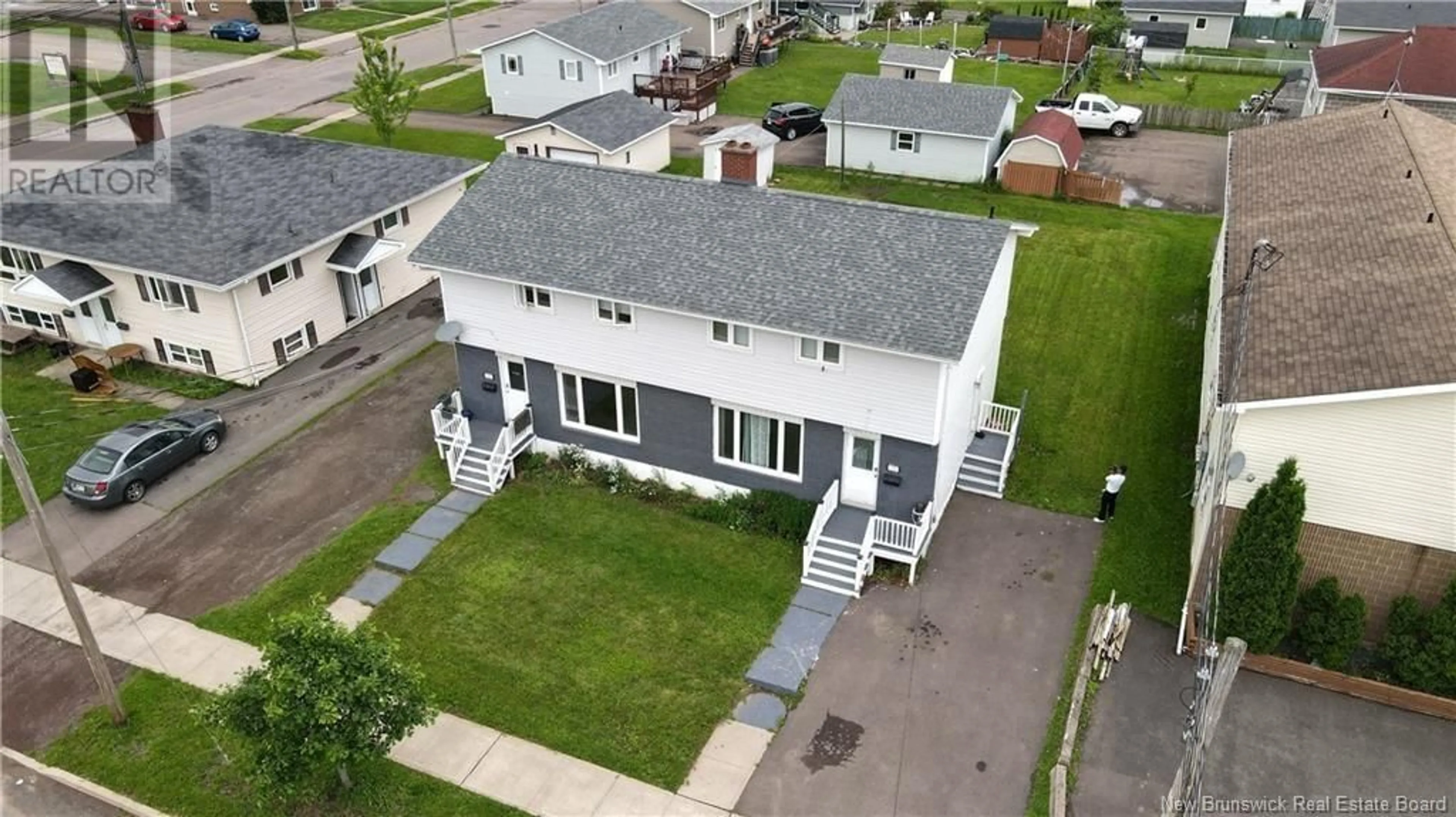 A pic from outside/outdoor area/front of a property/back of a property/a pic from drone, street for 71-73 Murphy Avenue, Moncton New Brunswick E1A4N7