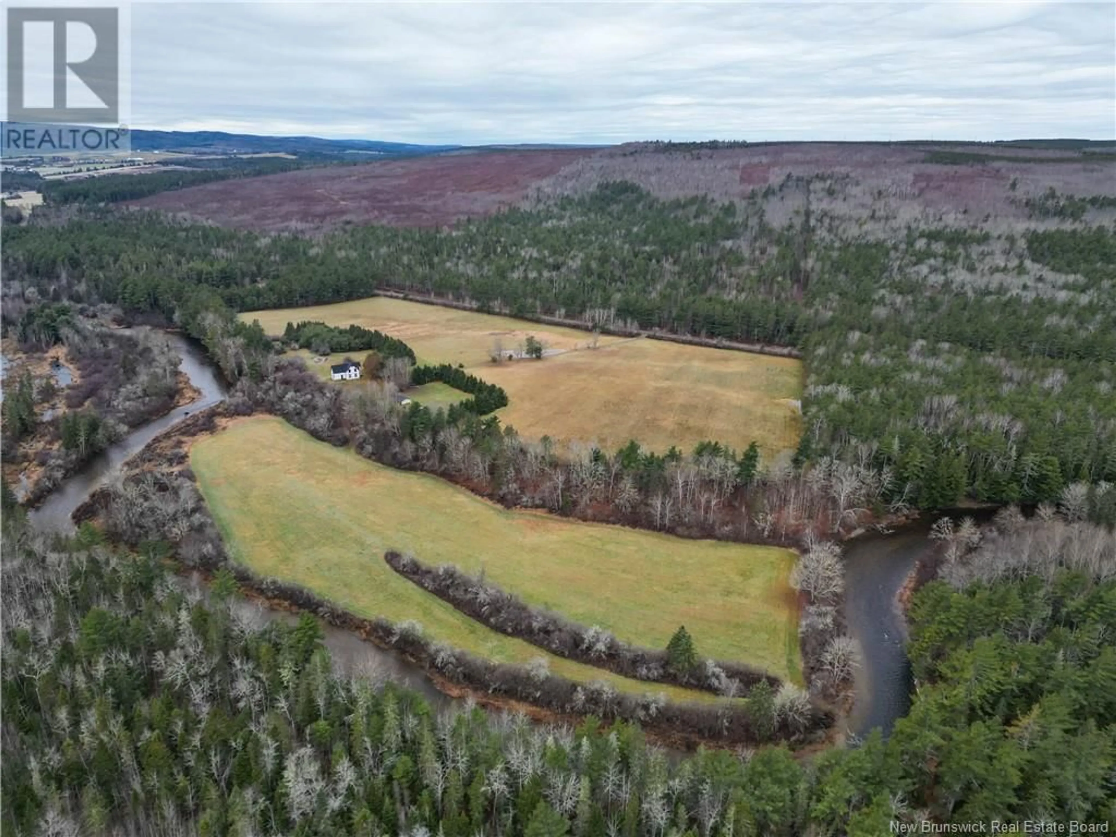 A pic from outside/outdoor area/front of a property/back of a property/a pic from drone, forest/trees view for 1520 Route 905, Elgin New Brunswick E4Z6M6