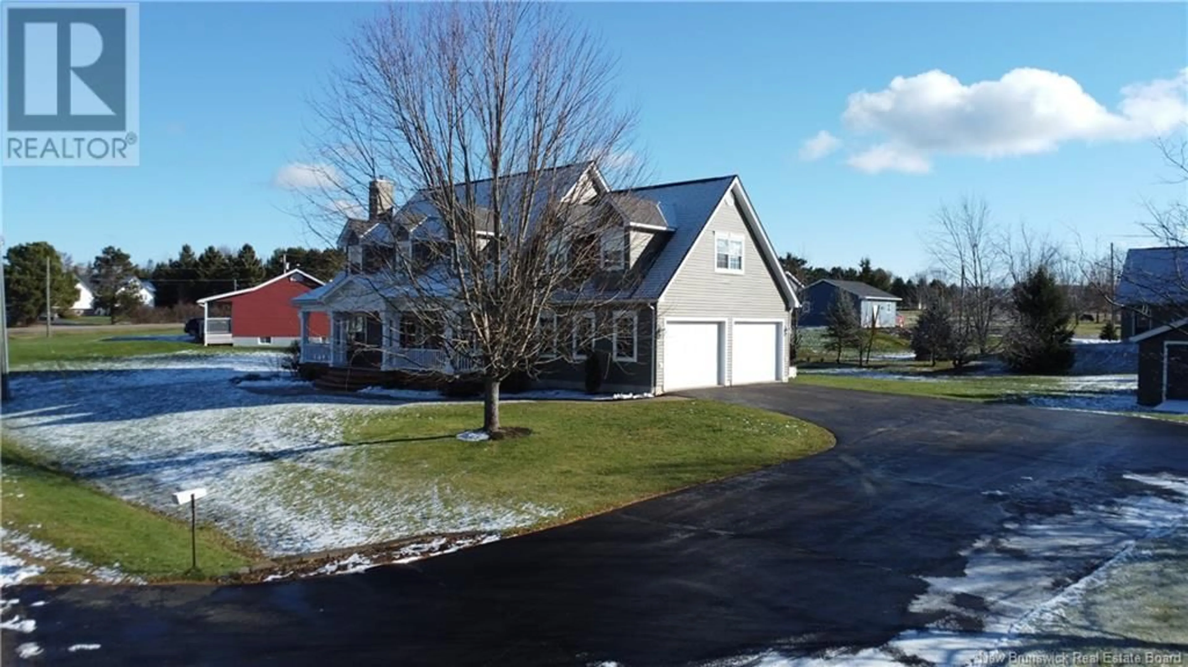 A pic from outside/outdoor area/front of a property/back of a property/a pic from drone, street for 7 Meredith Drive, Sussex Corner New Brunswick E4E2T8