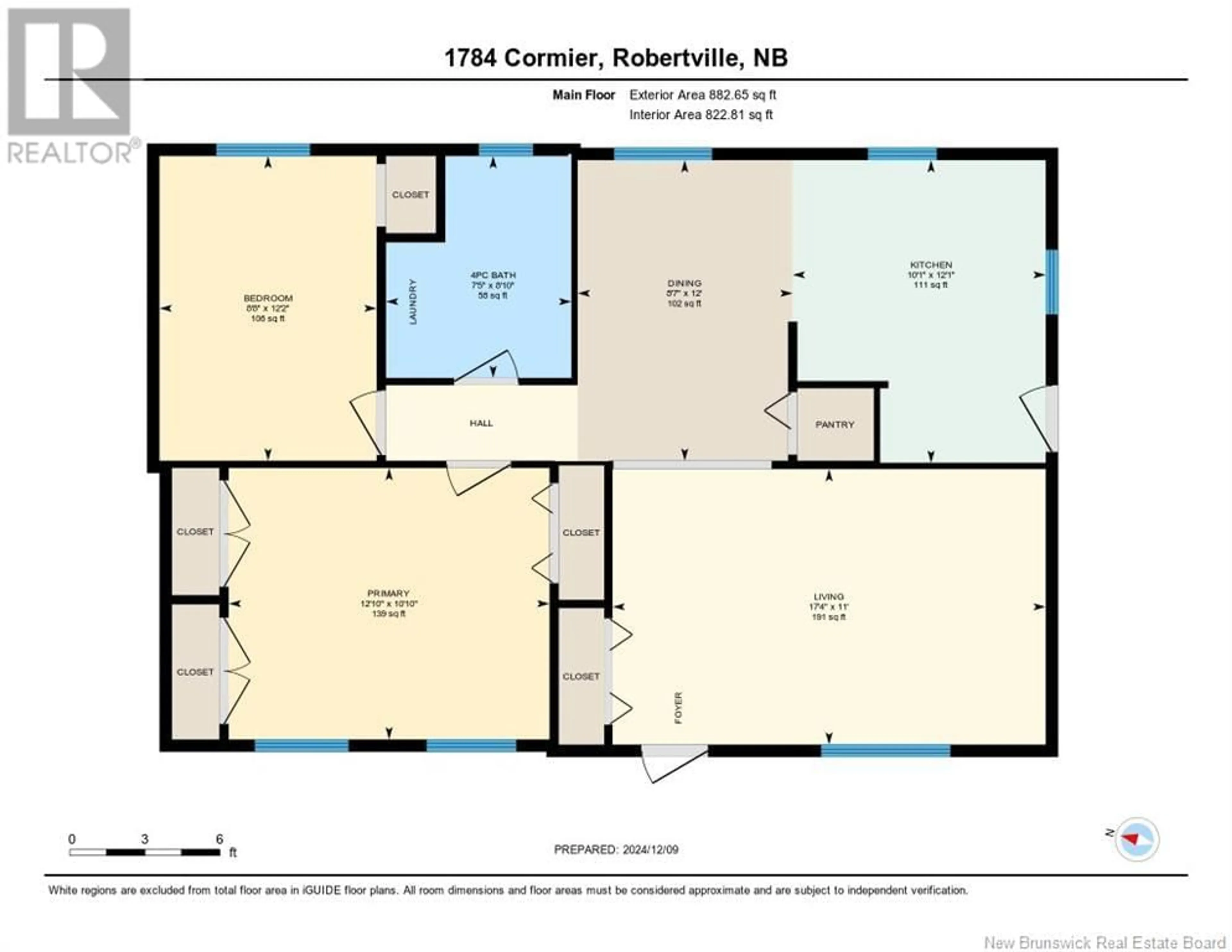 Floor plan for 1784 Cormier Road, Robertville New Brunswick E8K2T9