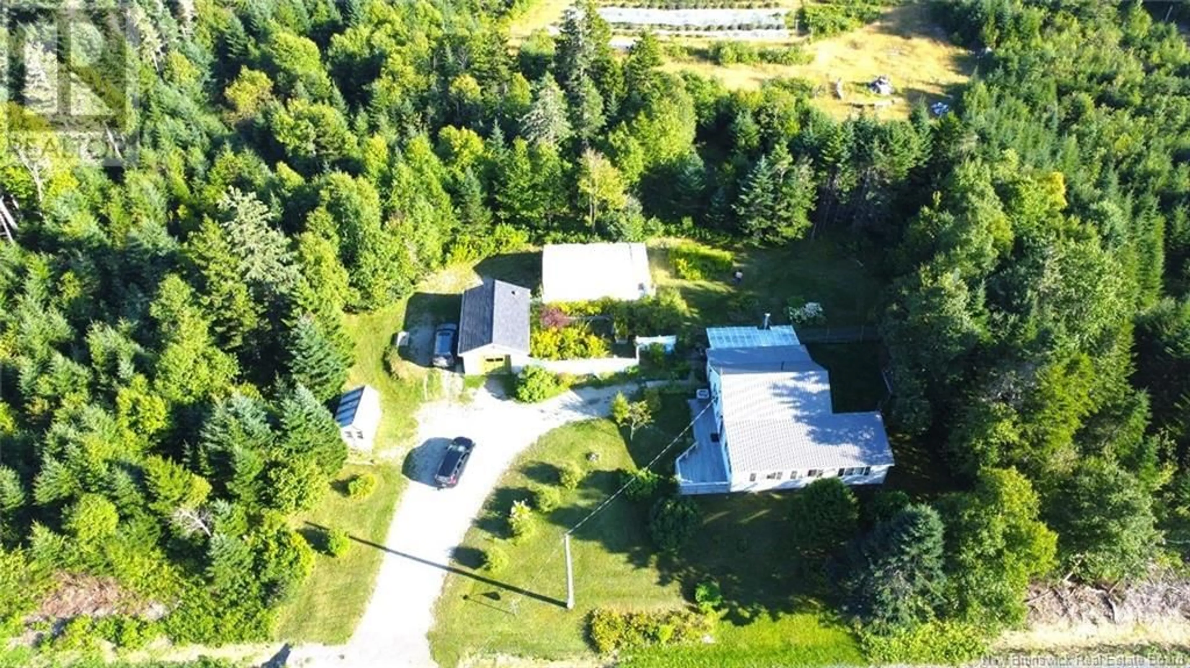 A pic from outside/outdoor area/front of a property/back of a property/a pic from drone, unknown for 3909 Scenic Drive, Alma New Brunswick E4H1E3