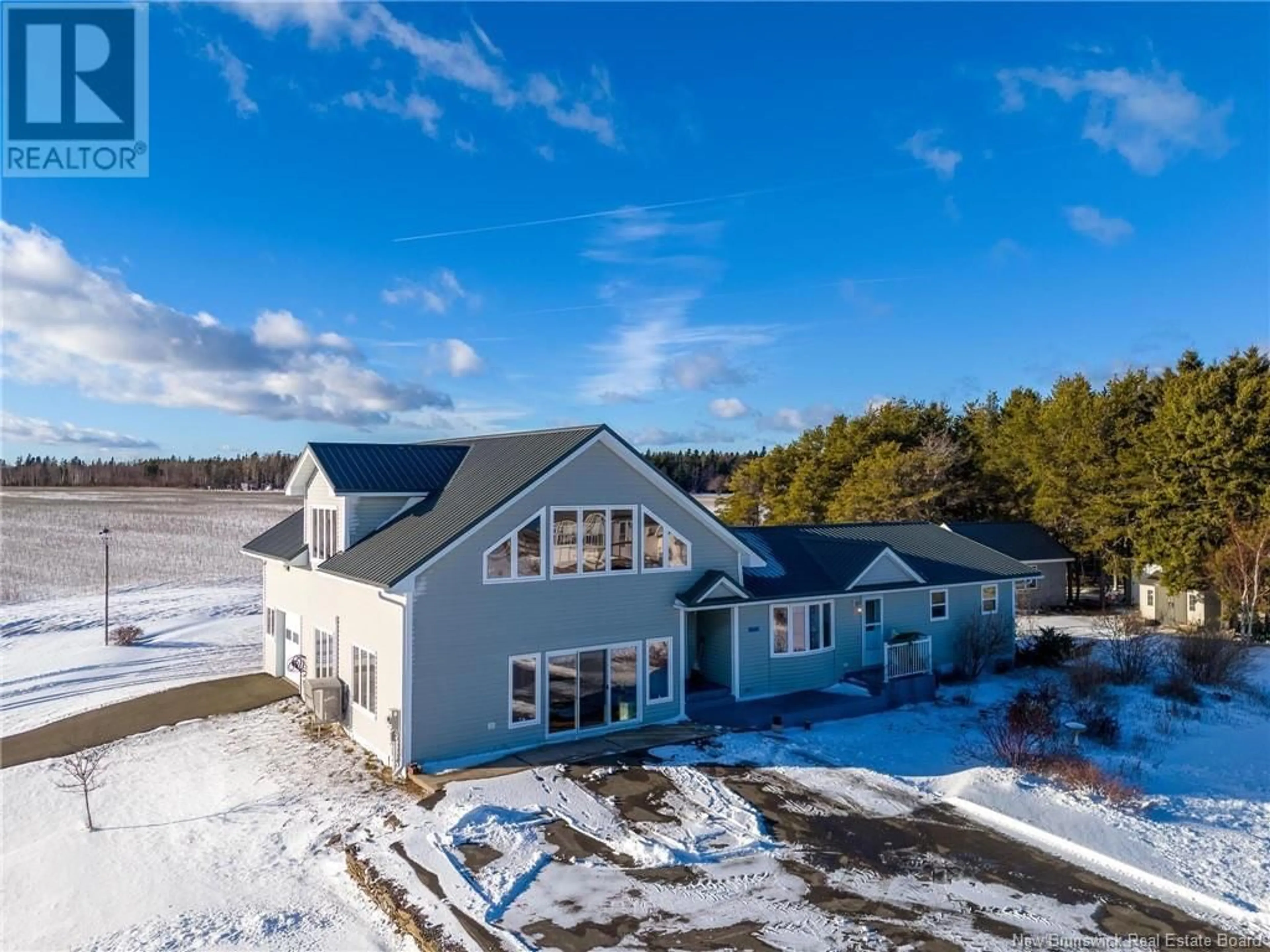 A pic from outside/outdoor area/front of a property/back of a property/a pic from drone, water/lake/river/ocean view for 2943 Rte. 505, Richibouctou-Village New Brunswick E4W1M7