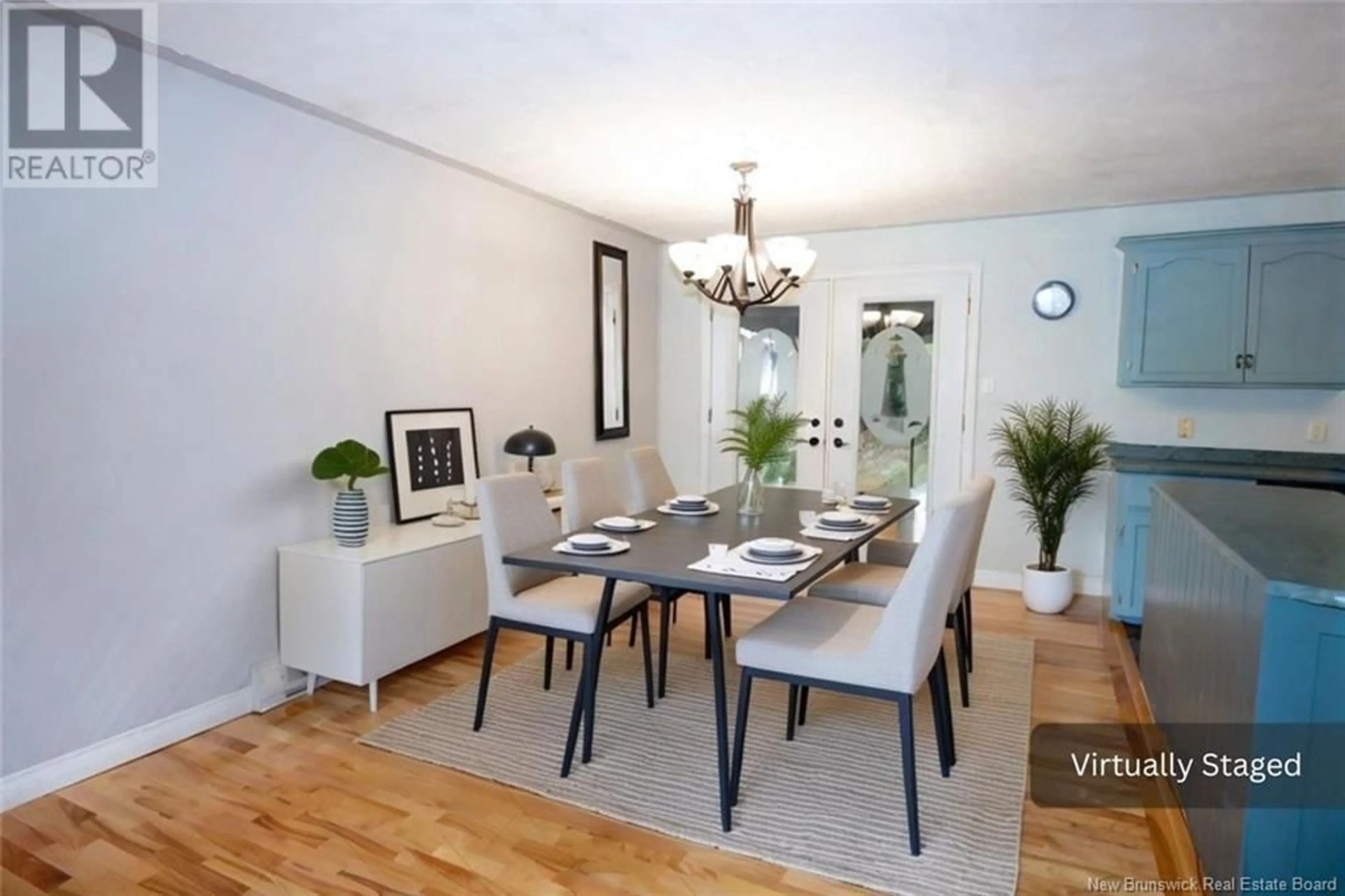 Dining room, wood/laminate floor for 18 Courtney Street, Douglas New Brunswick E3A8A2