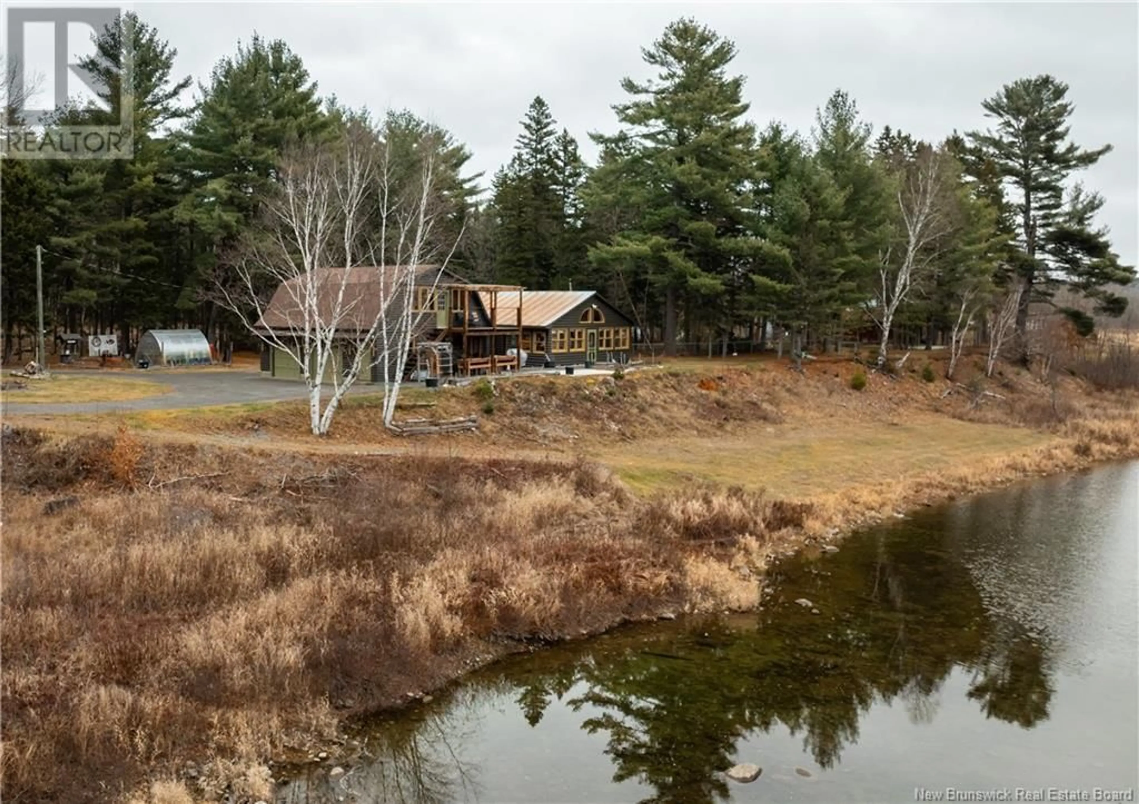 A pic from outside/outdoor area/front of a property/back of a property/a pic from drone, water/lake/river/ocean view for 903 Porter Cove Road, Porter Cove New Brunswick E9C2M5