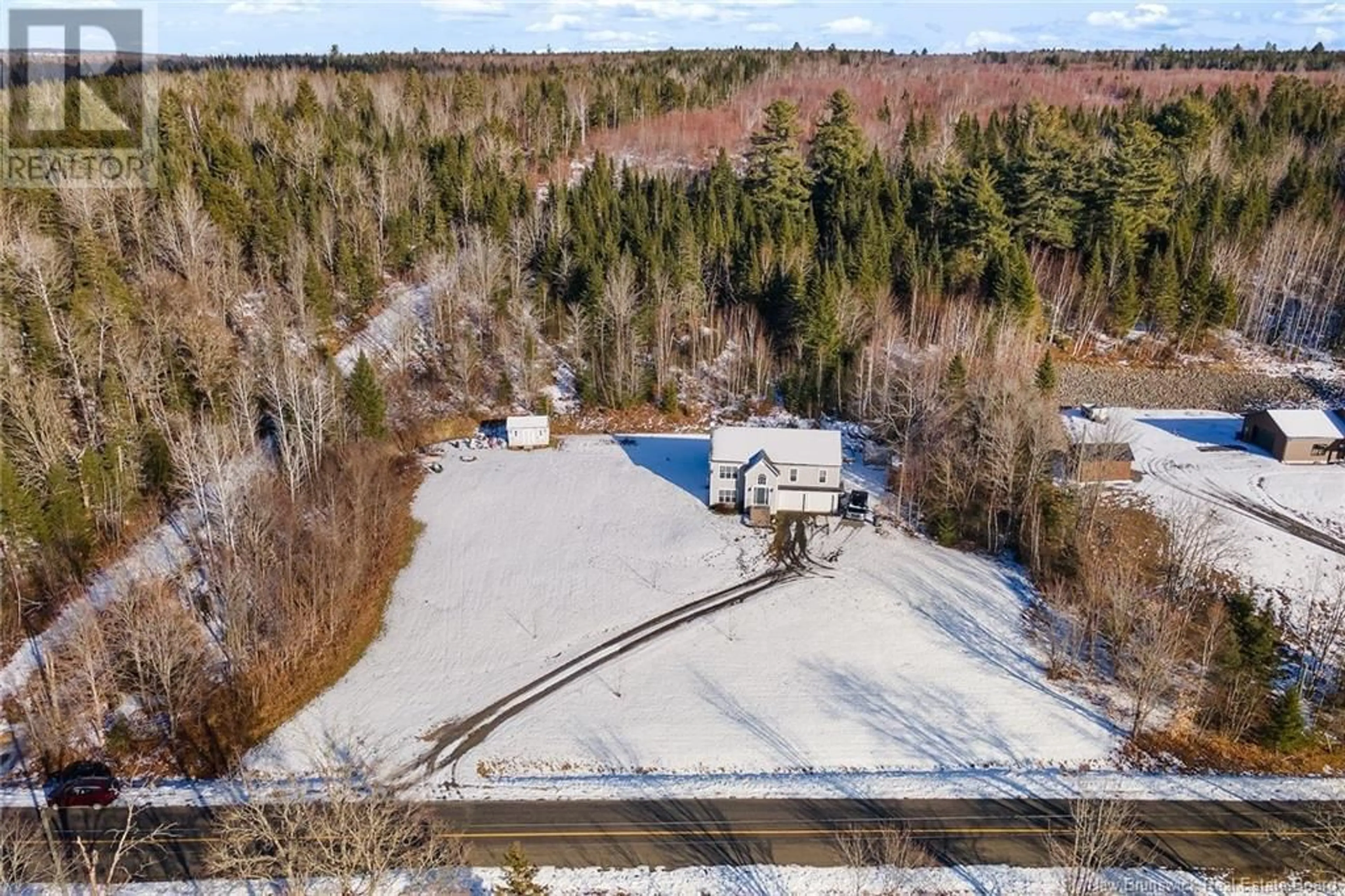 A pic from outside/outdoor area/front of a property/back of a property/a pic from drone, unknown for 574 Route 628, Durham Bridge New Brunswick E6C1K1