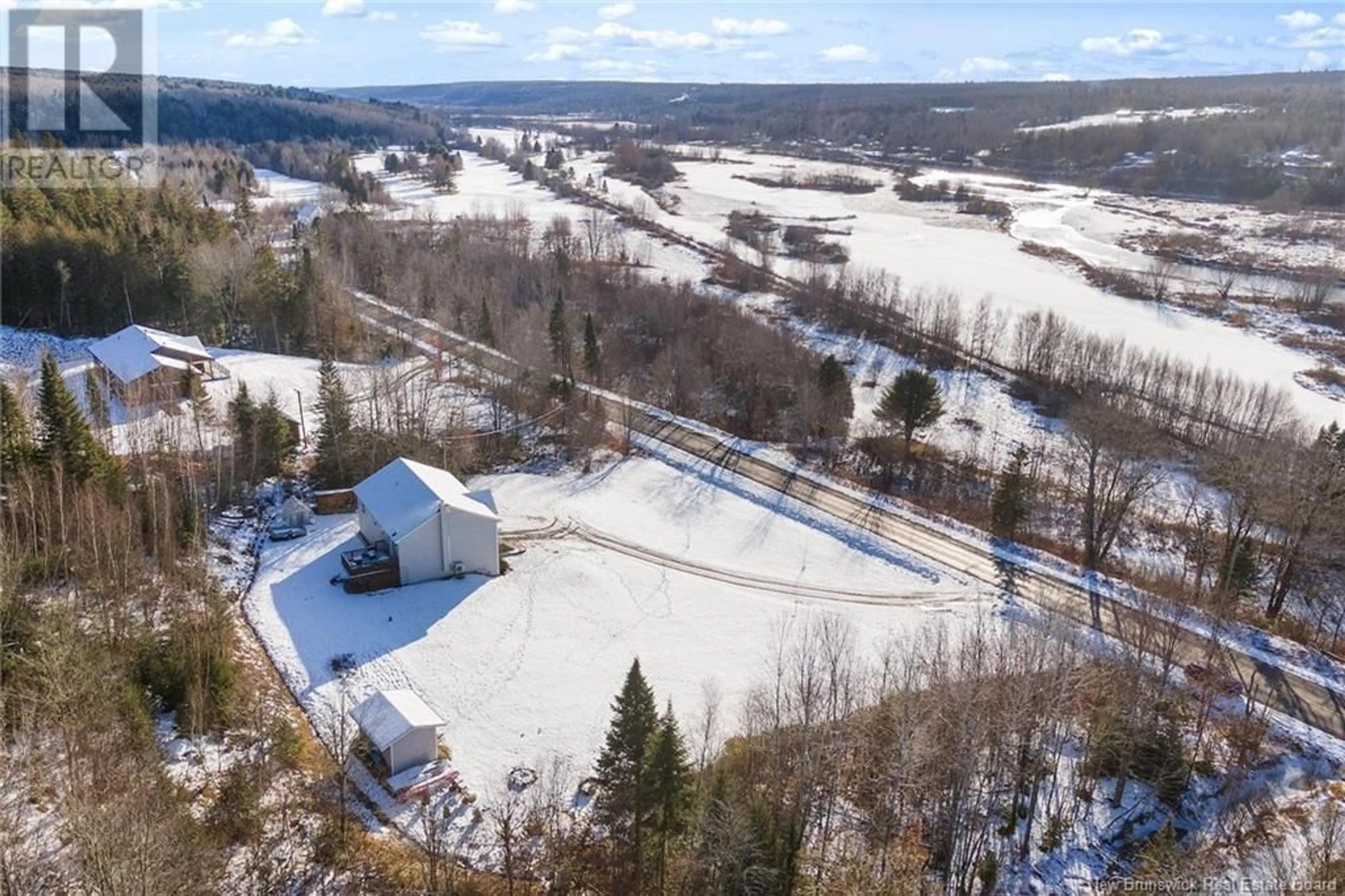 A pic from outside/outdoor area/front of a property/back of a property/a pic from drone, mountain view for 574 Route 628, Durham Bridge New Brunswick E6C1K1