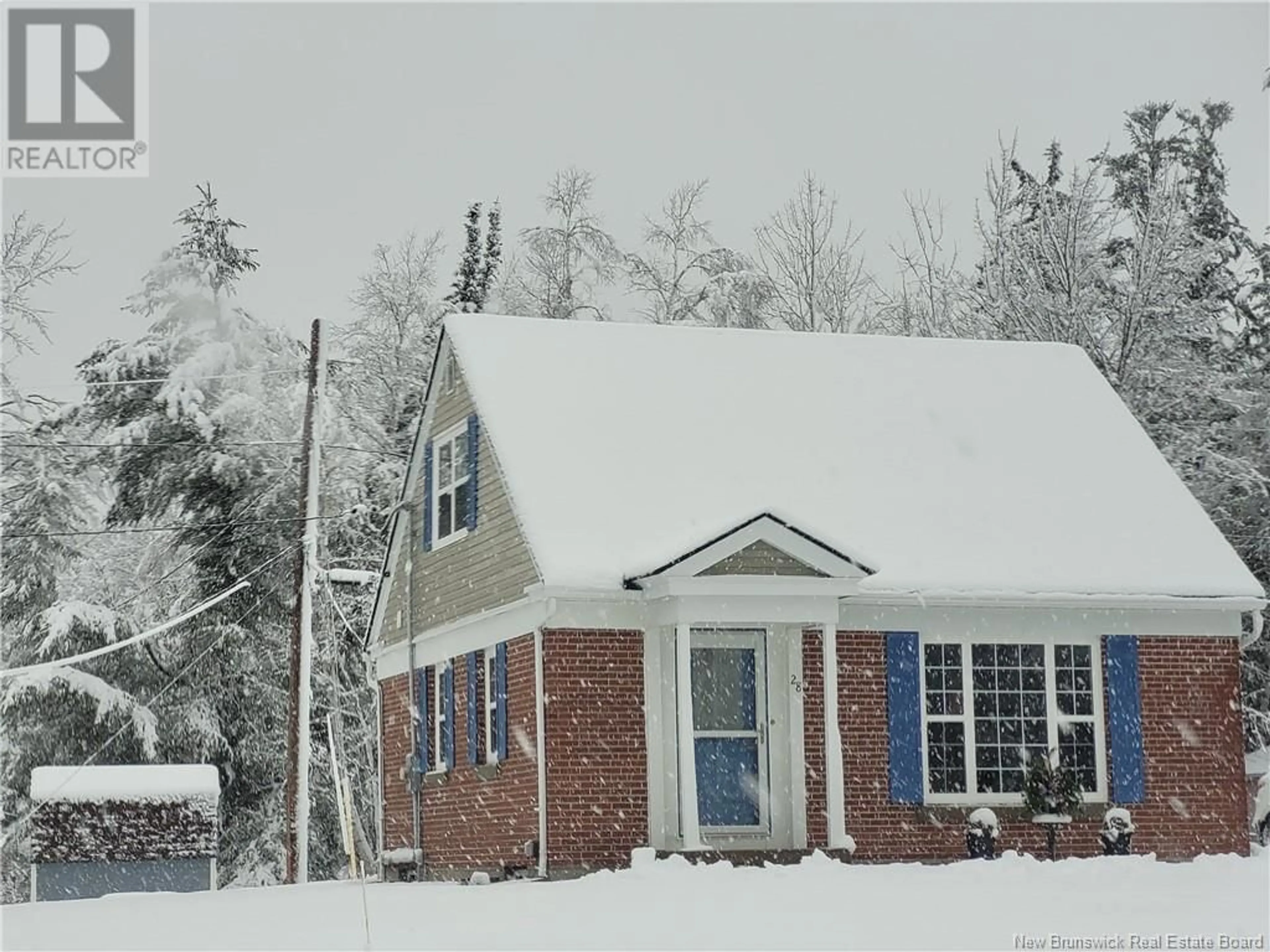 Home with vinyl exterior material, street for 28 Marconi Street, Saint Margarets New Brunswick E1N5A9