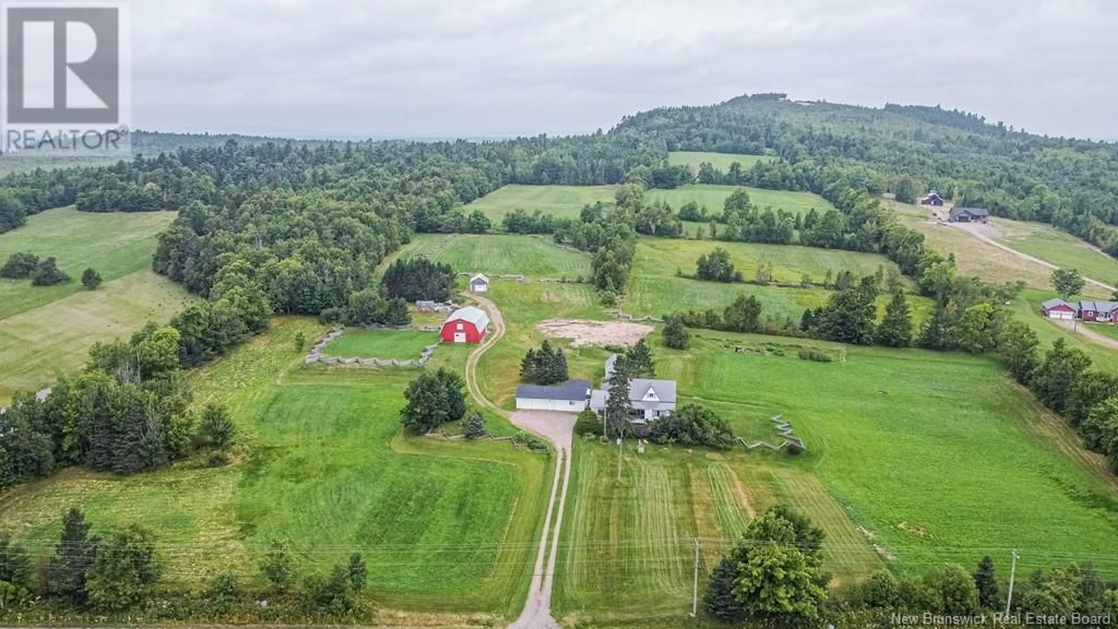 A pic from outside/outdoor area/front of a property/back of a property/a pic from drone, mountain view for 1714 Route 3, Harvey New Brunswick E6K2P8