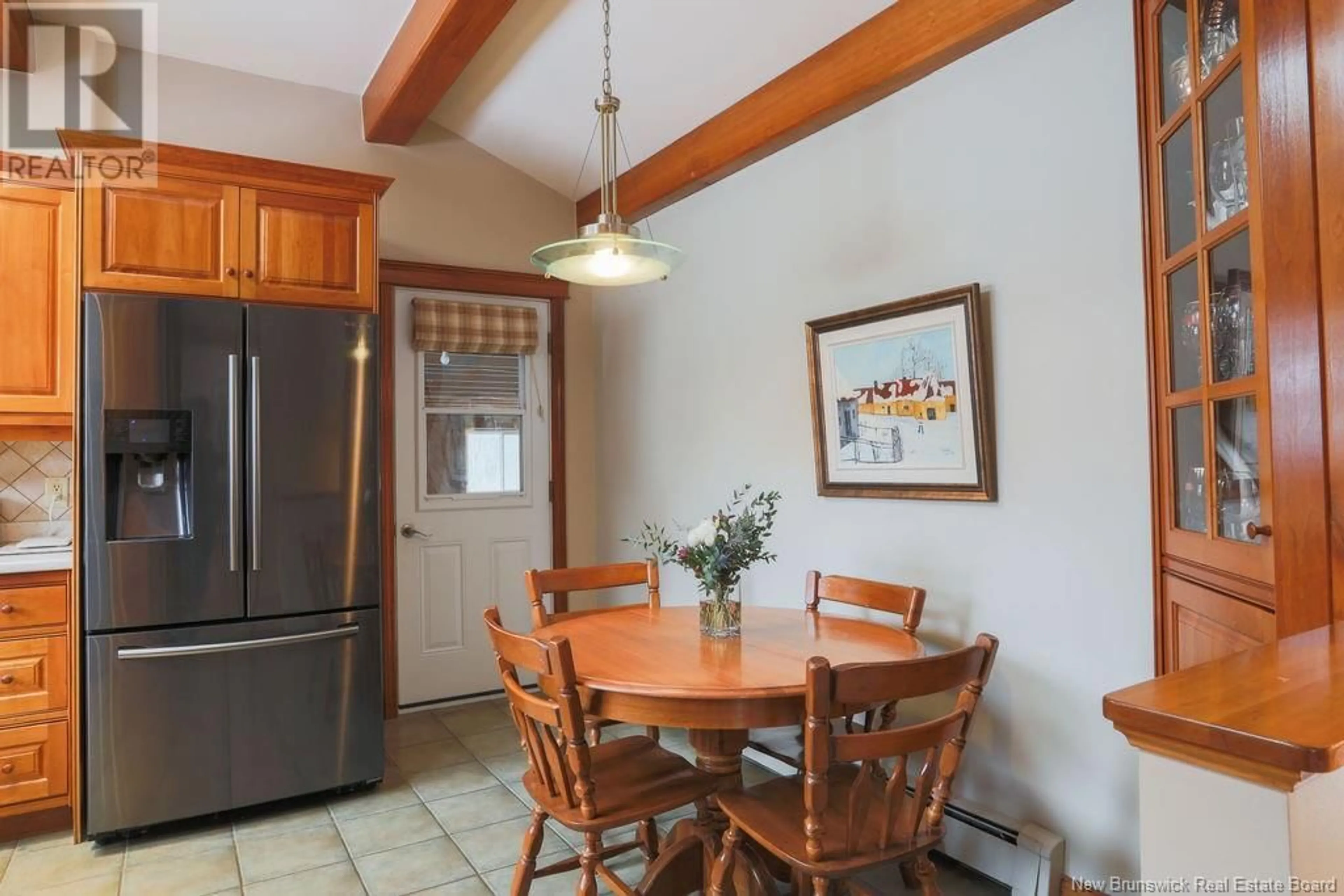 Dining room, ceramic/tile floor for 26 Valleyview Drive, Quispamsis New Brunswick E2E1N7