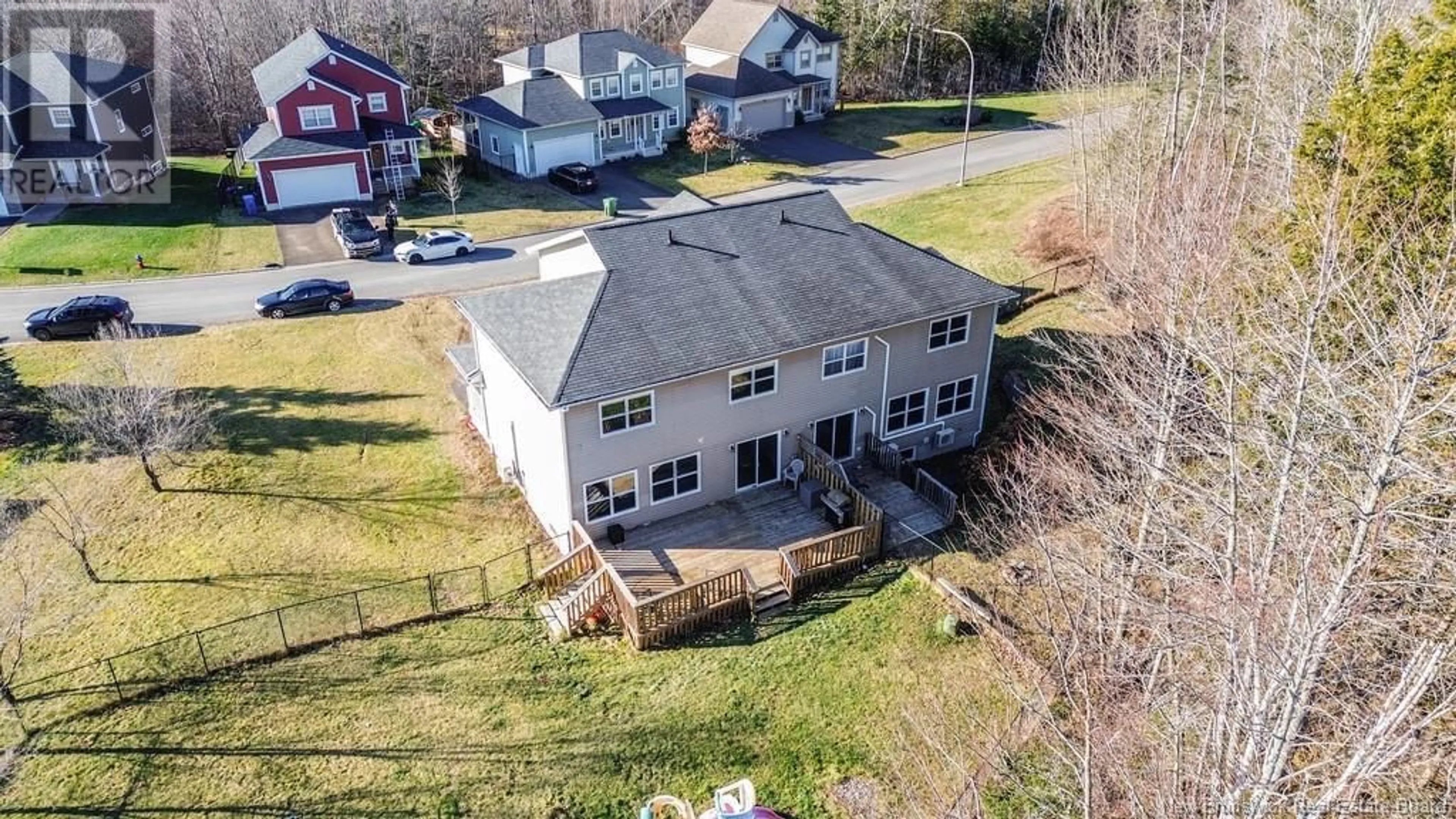 A pic from outside/outdoor area/front of a property/back of a property/a pic from drone, building for 13 Johnson Avenue, Oromocto New Brunswick E2V0H7