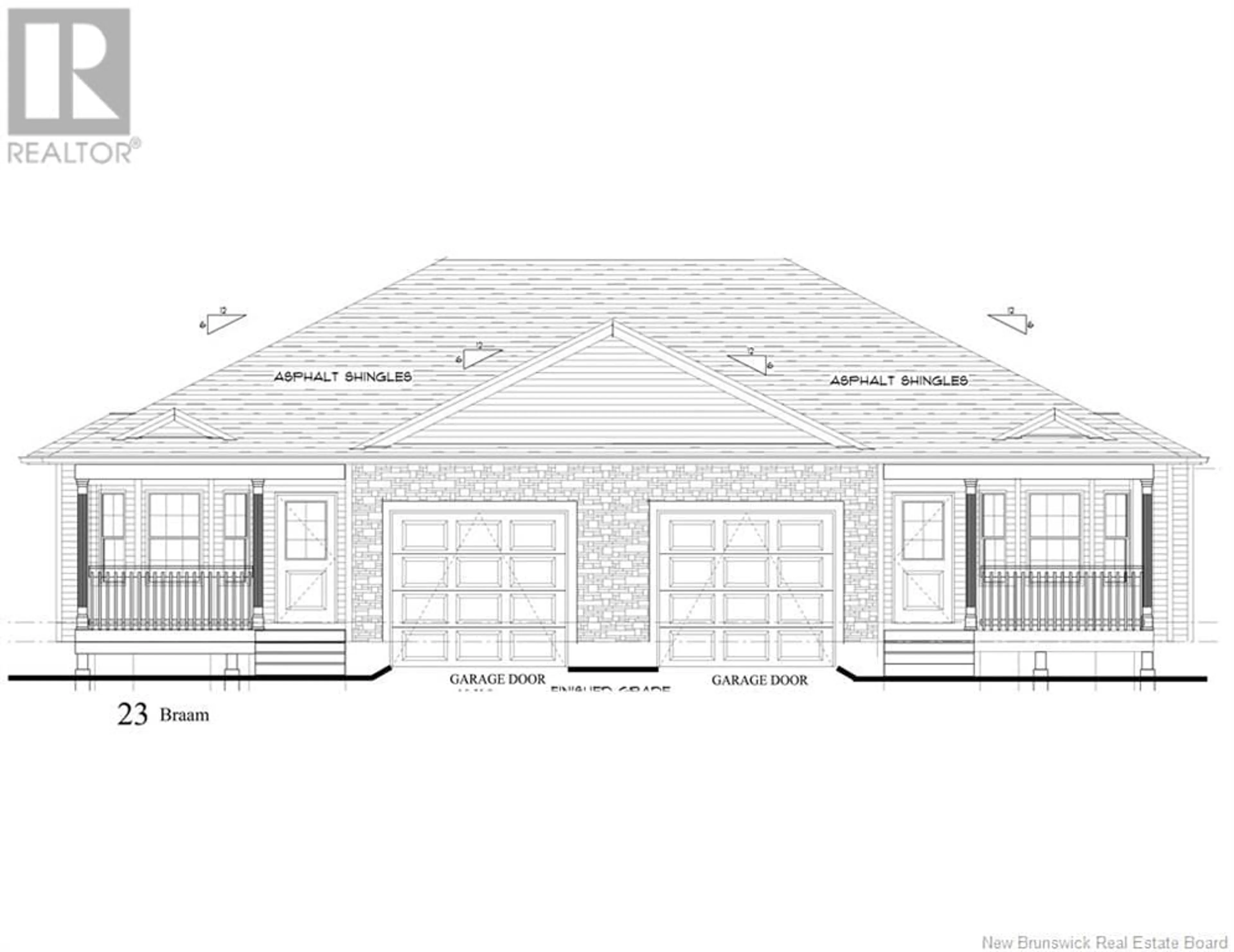Home with brick exterior material, street for 23 BRAAM CRESCENT, Hillsborough New Brunswick E4H0B6
