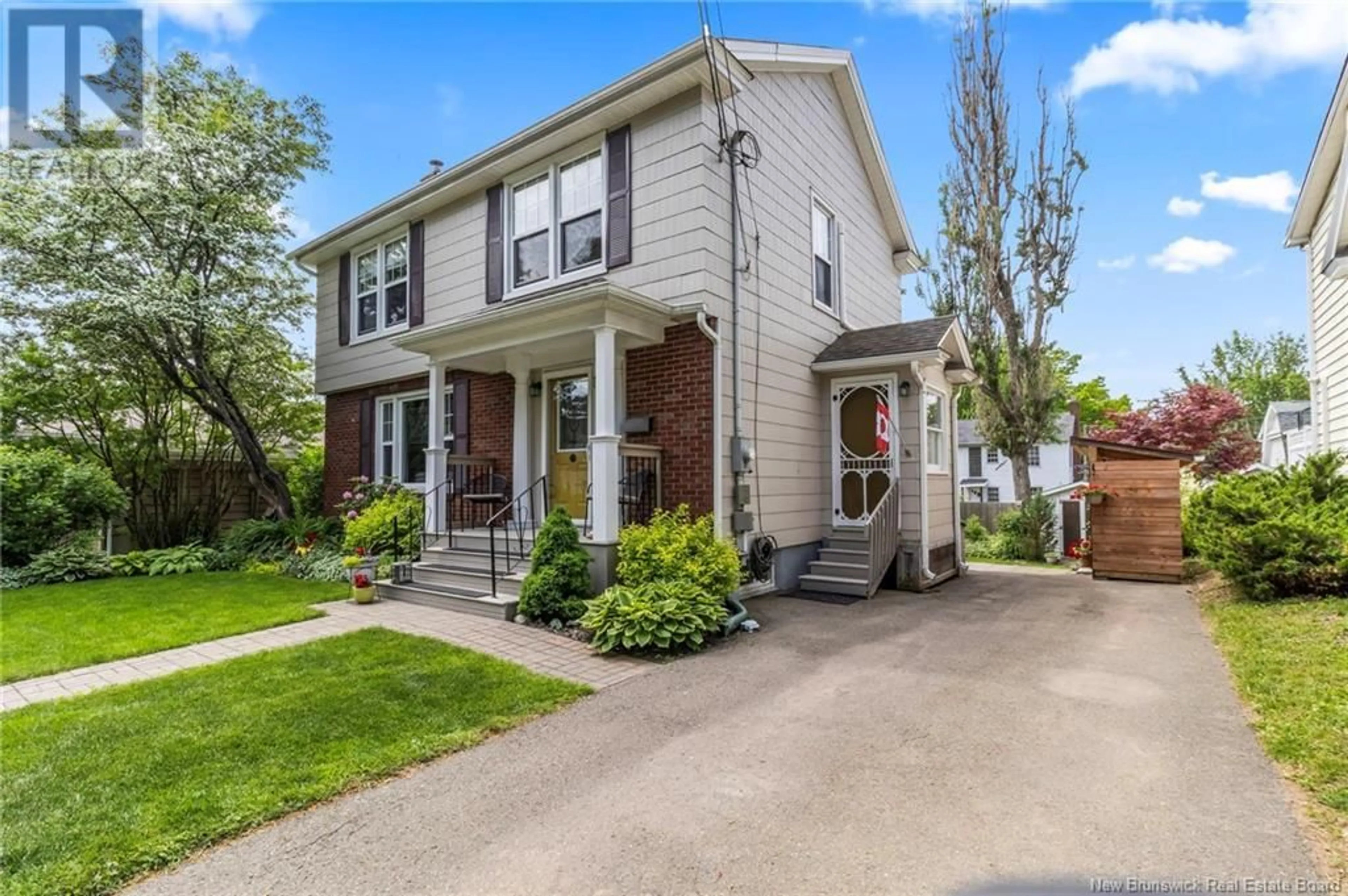 Home with vinyl exterior material, street for 12 Fairview Drive, Moncton New Brunswick E1E3C6