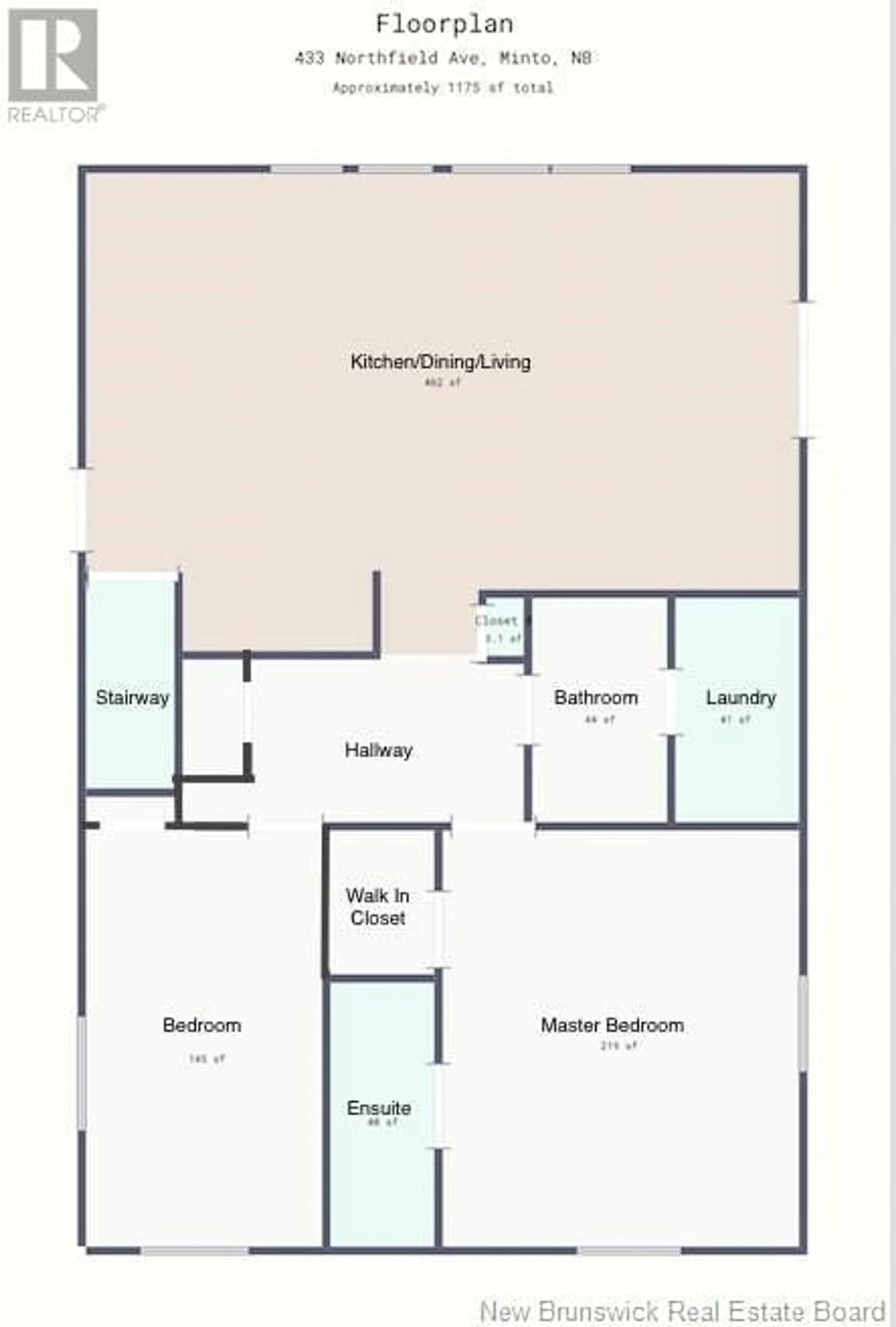 Floor plan for 419 Northfield Avenue, Minto New Brunswick E4B3Z2