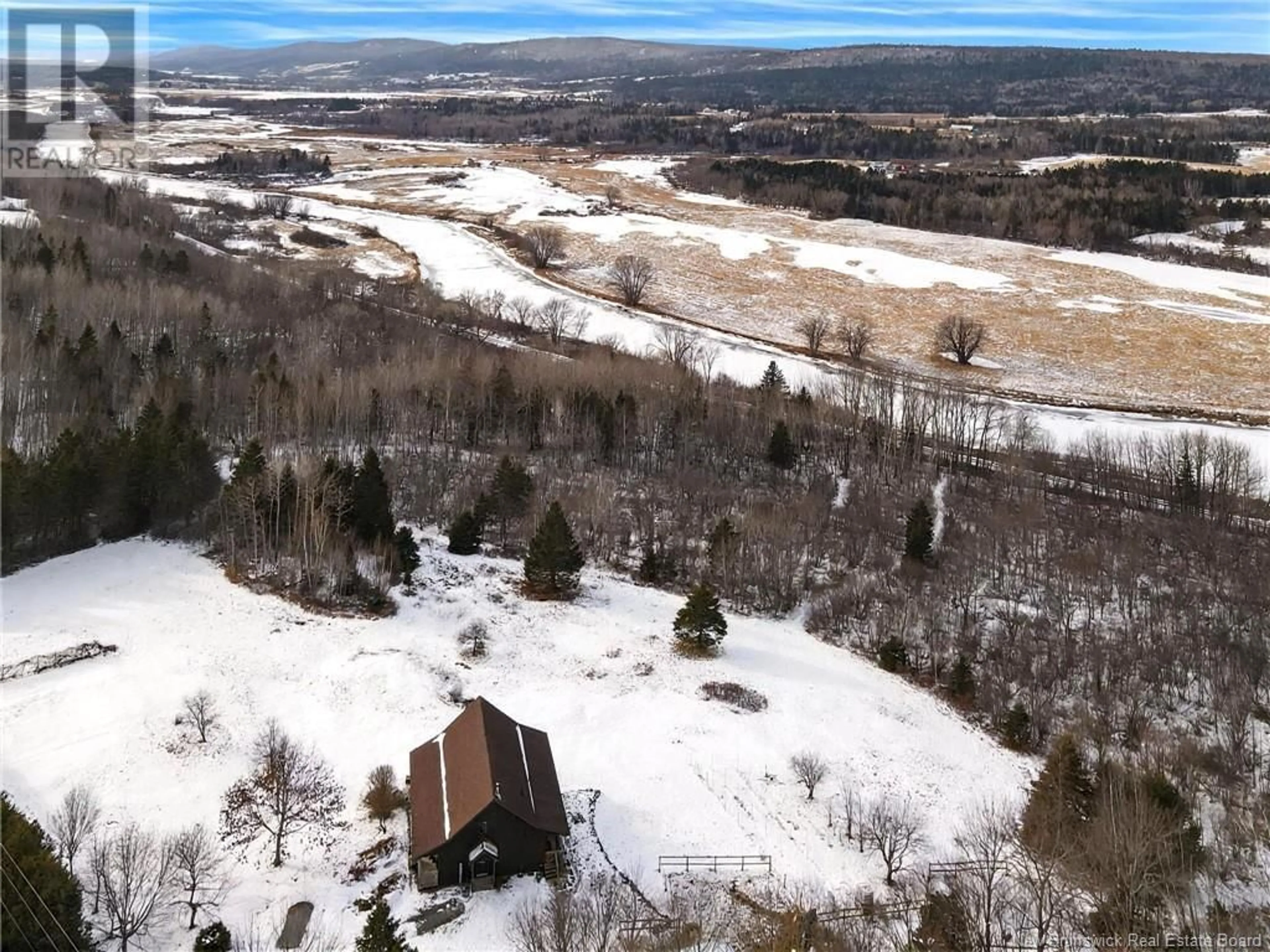 A pic from outside/outdoor area/front of a property/back of a property/a pic from drone, mountain view for 1509 Centennial Road, Bloomfield New Brunswick E5N4S6