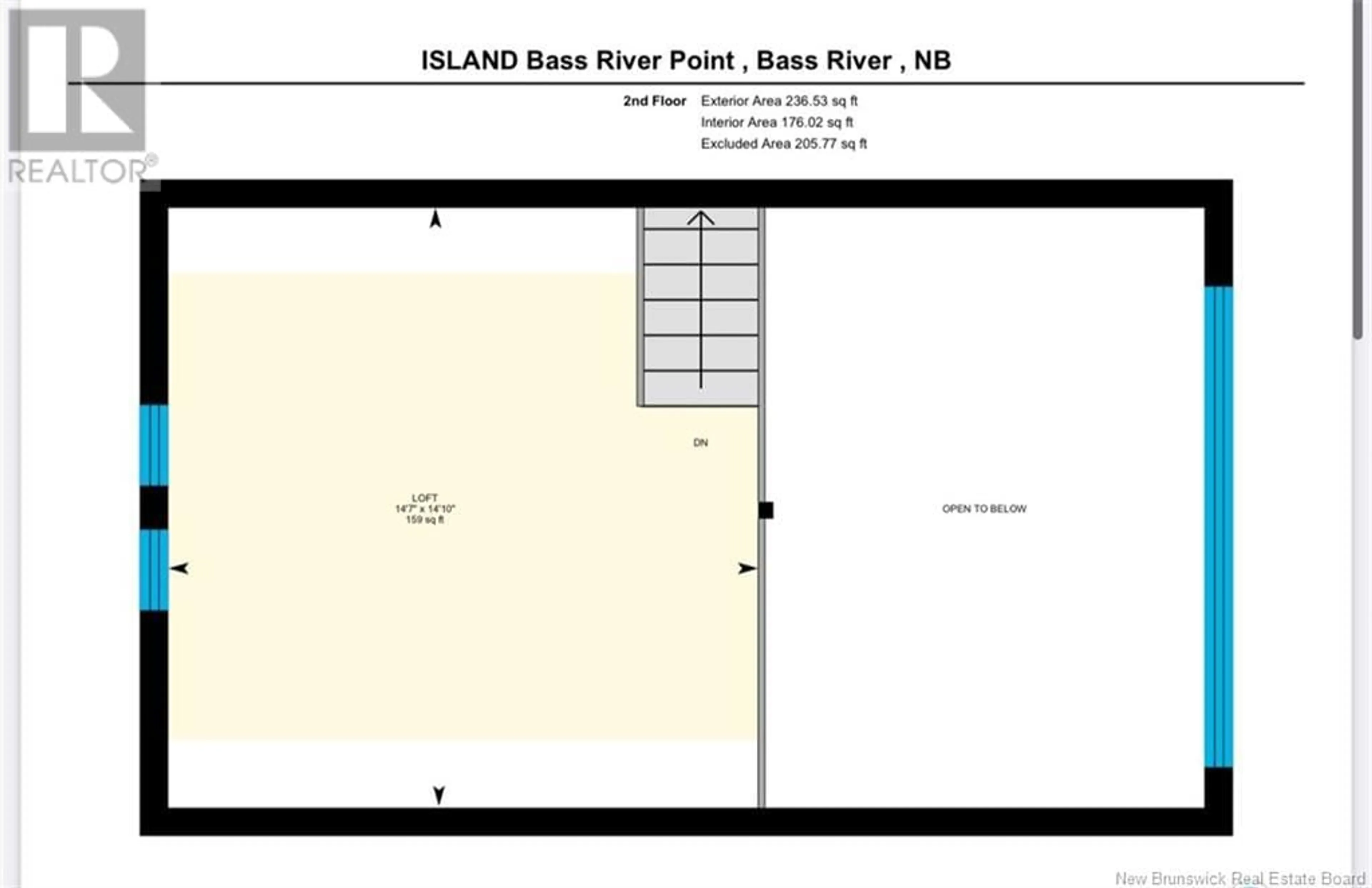 A pic from outside/outdoor area/front of a property/back of a property/a pic from drone, water/lake/river/ocean view for WATERFRONT BASS RIVER POINT, Bass River New Brunswick E4T1A6
