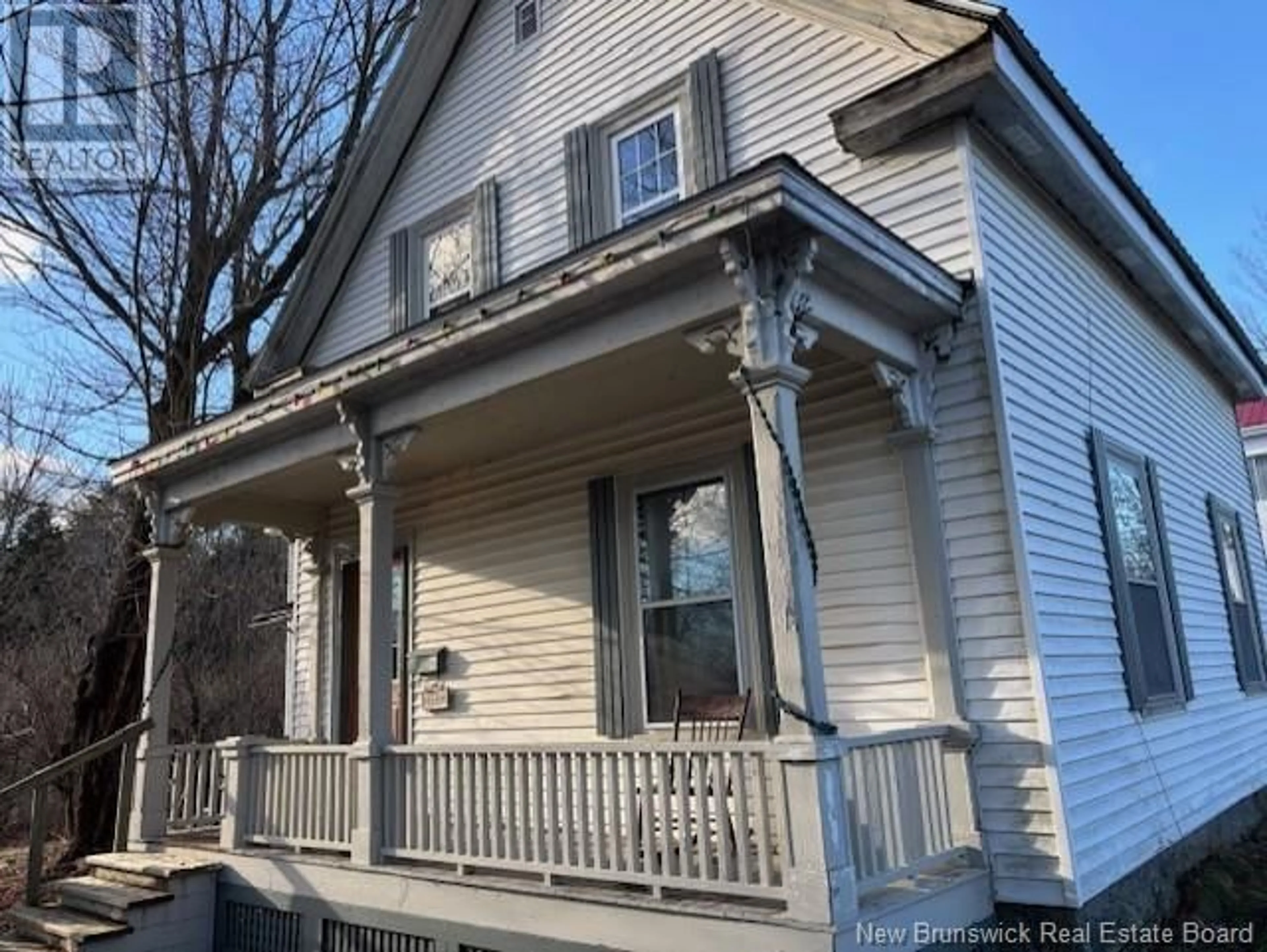 Home with vinyl exterior material, street for 54 Church, St. Stephen New Brunswick E3L1M5