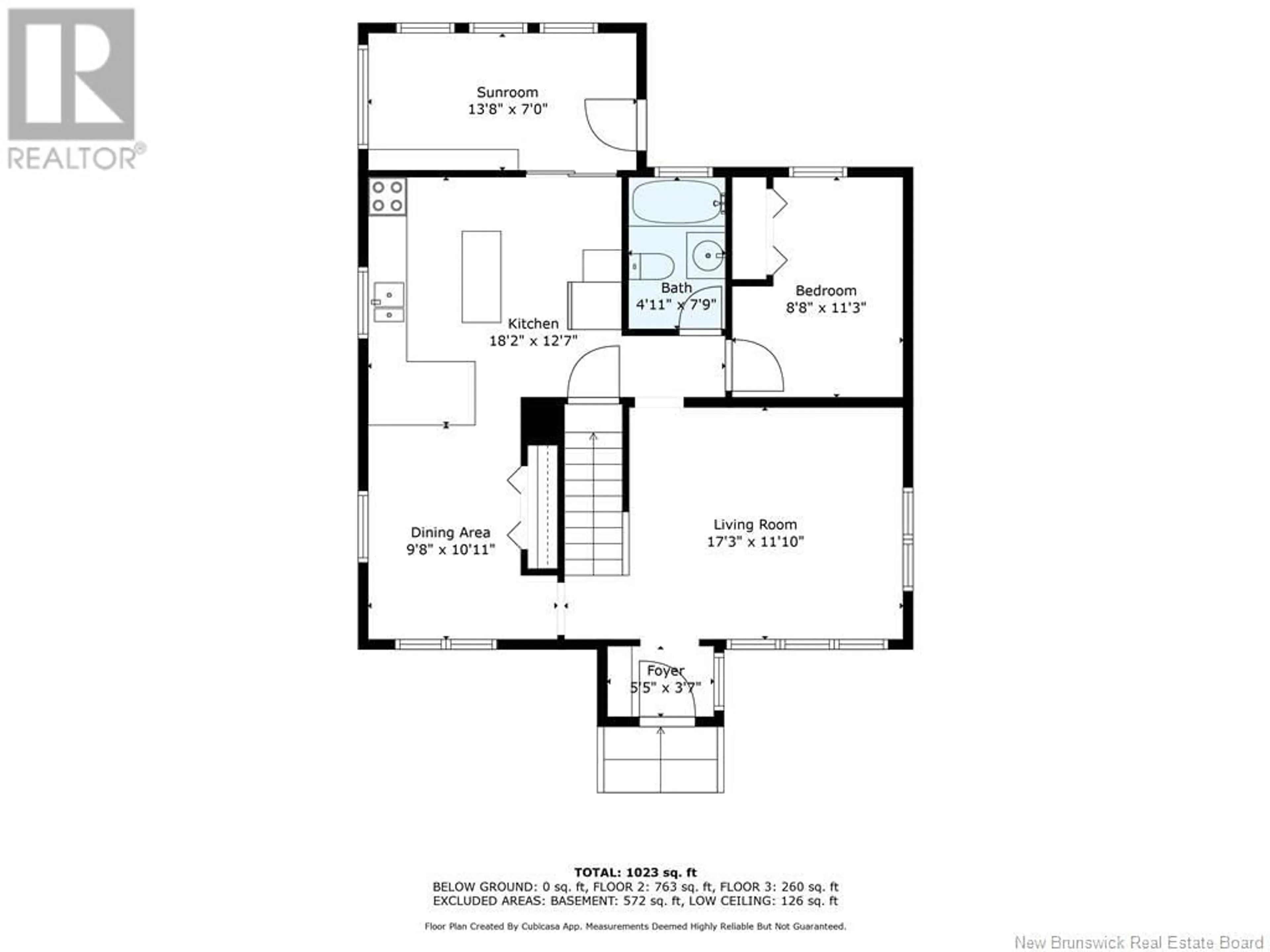 Floor plan for 390 St Camille, Bathurst New Brunswick E2A3M6