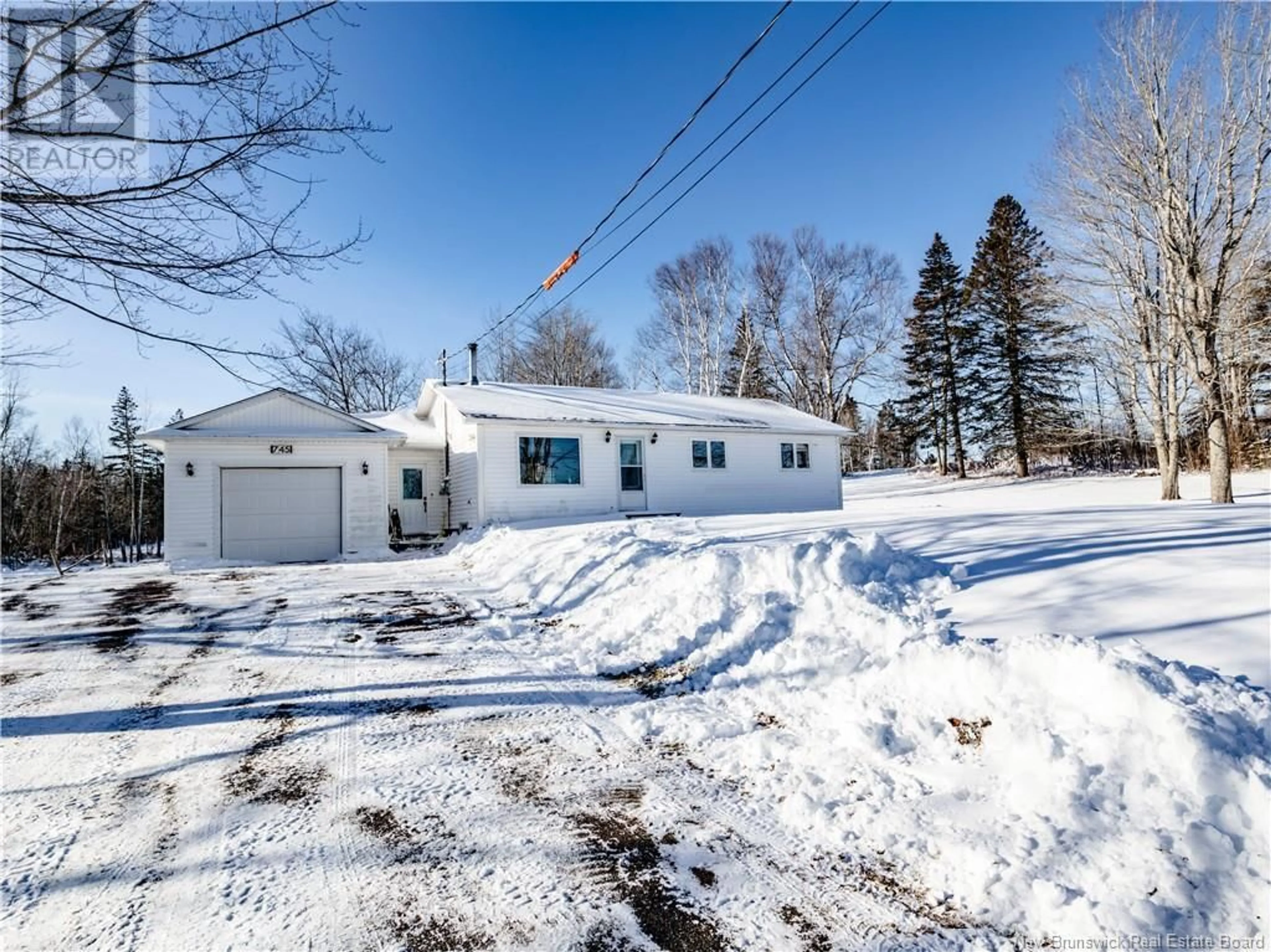 A pic from outside/outdoor area/front of a property/back of a property/a pic from drone, street for 745 CH CORMIER VILLAGE, Cormier Village New Brunswick E4P5W4