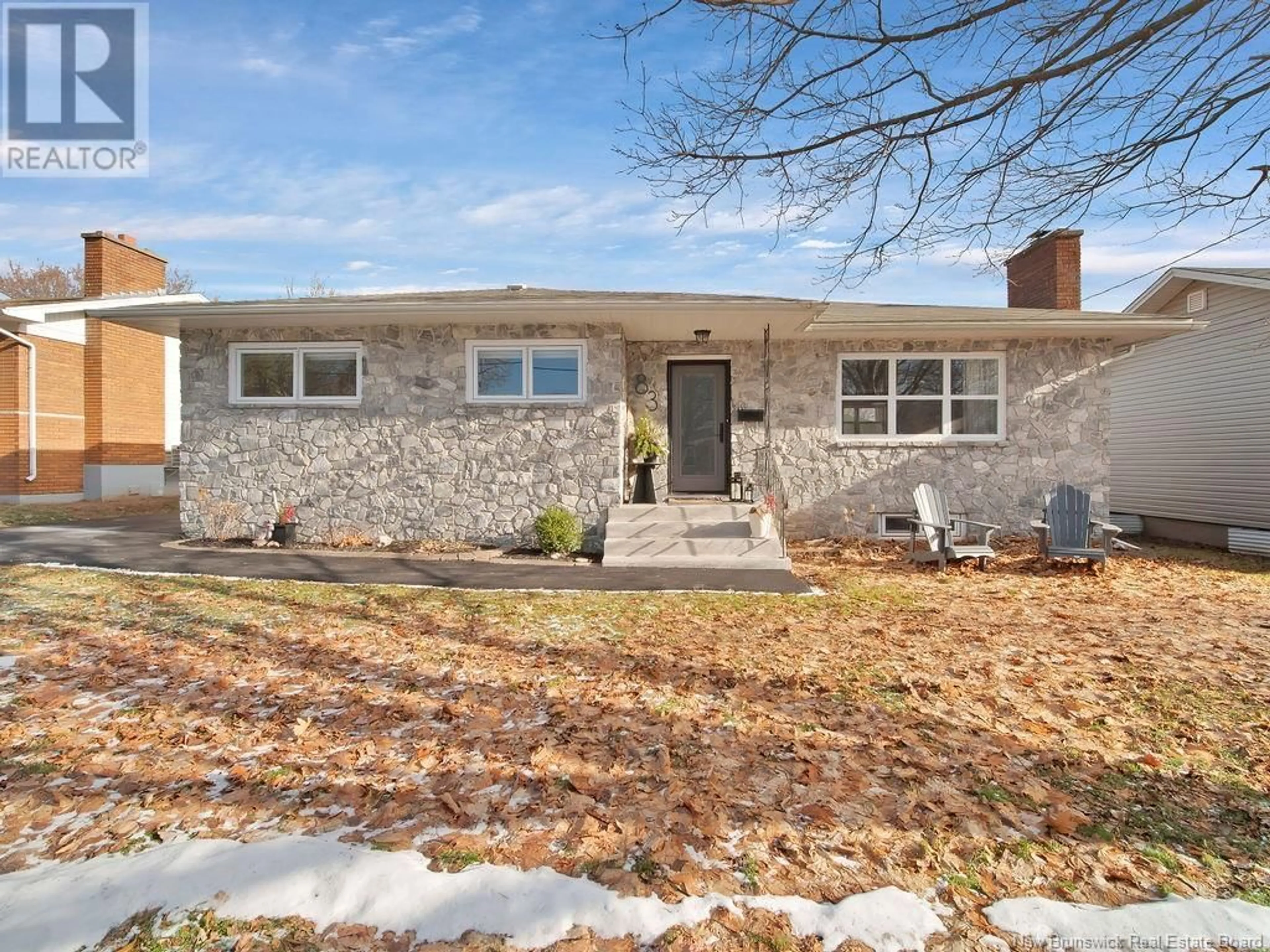 Home with brick exterior material, street for 83 Allison Drive, Moncton New Brunswick E1E2T7