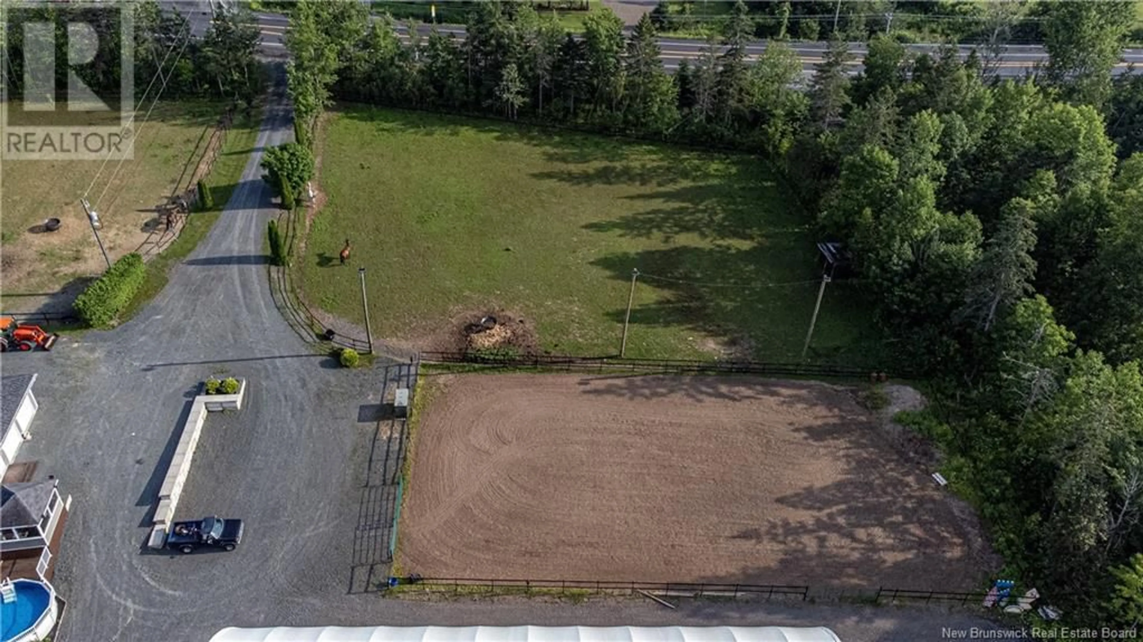 A pic from outside/outdoor area/front of a property/back of a property/a pic from drone, unknown for 3367 Woodstock Road, Fredericton New Brunswick E3E1A5