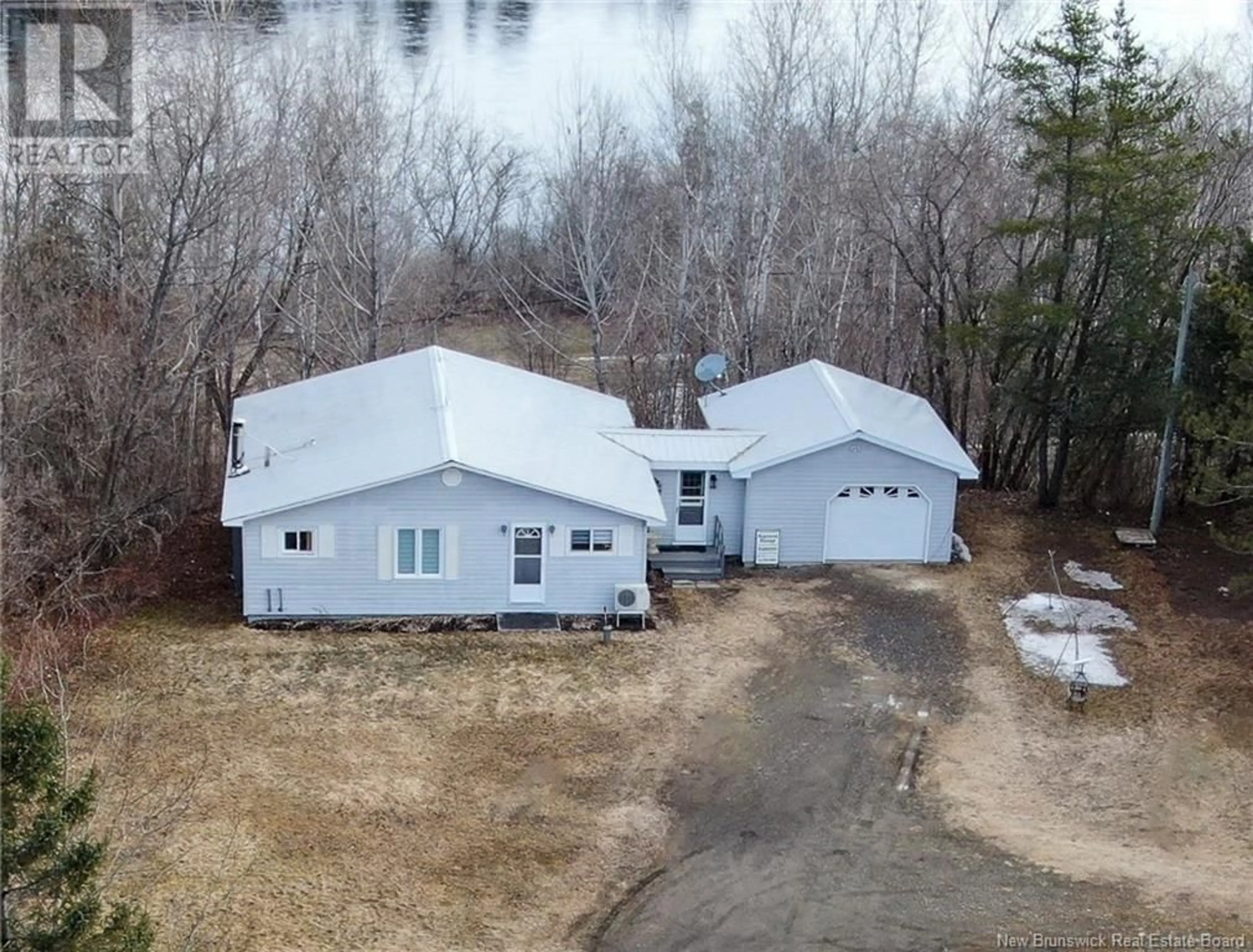 A pic from outside/outdoor area/front of a property/back of a property/a pic from drone, unknown for 8156 Route 130, Wicklow New Brunswick E7L4G2