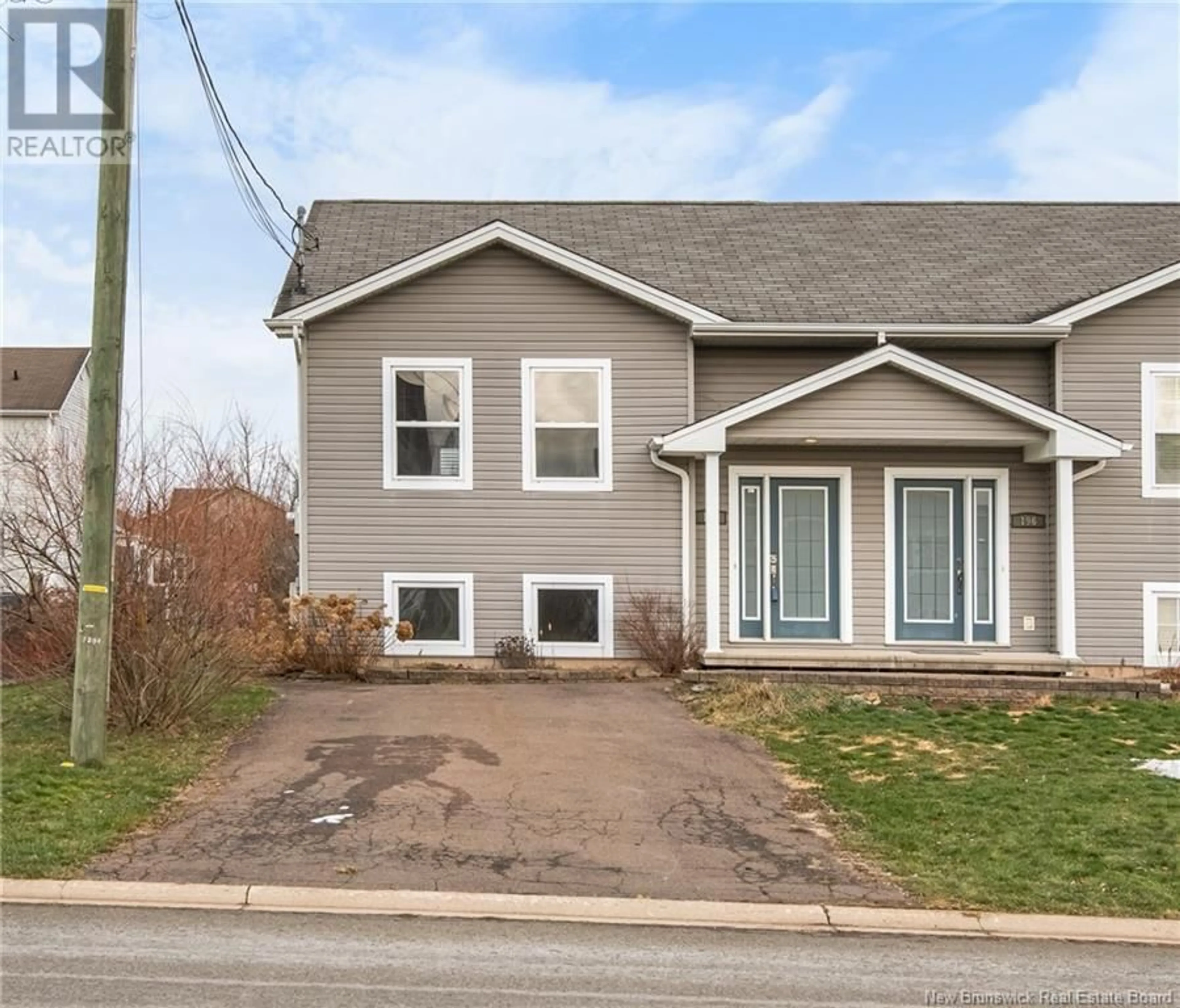 Home with vinyl exterior material, street for 198 Bedard Street, Dieppe New Brunswick E1A0T1