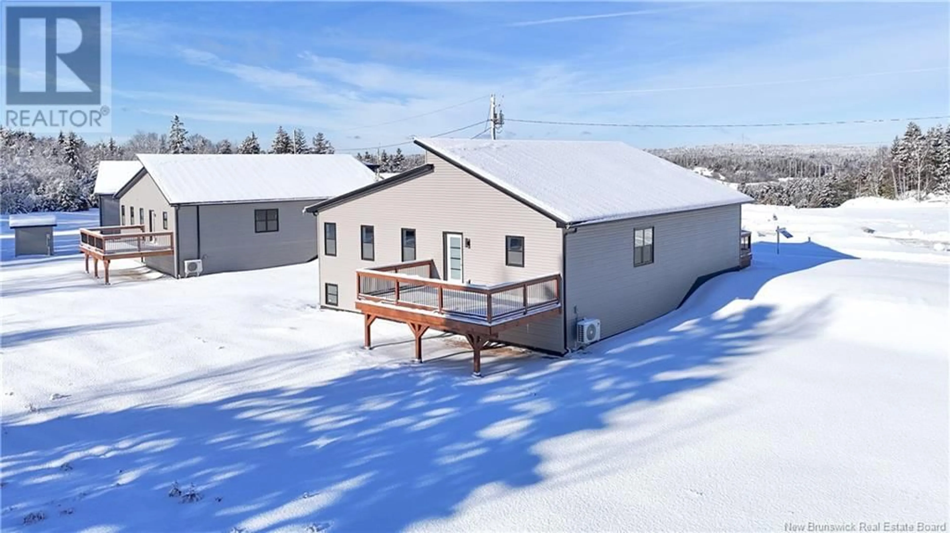 A pic from outside/outdoor area/front of a property/back of a property/a pic from drone, mountain view for 7 Bellbottom Way, Quispamsis New Brunswick E2G2B8