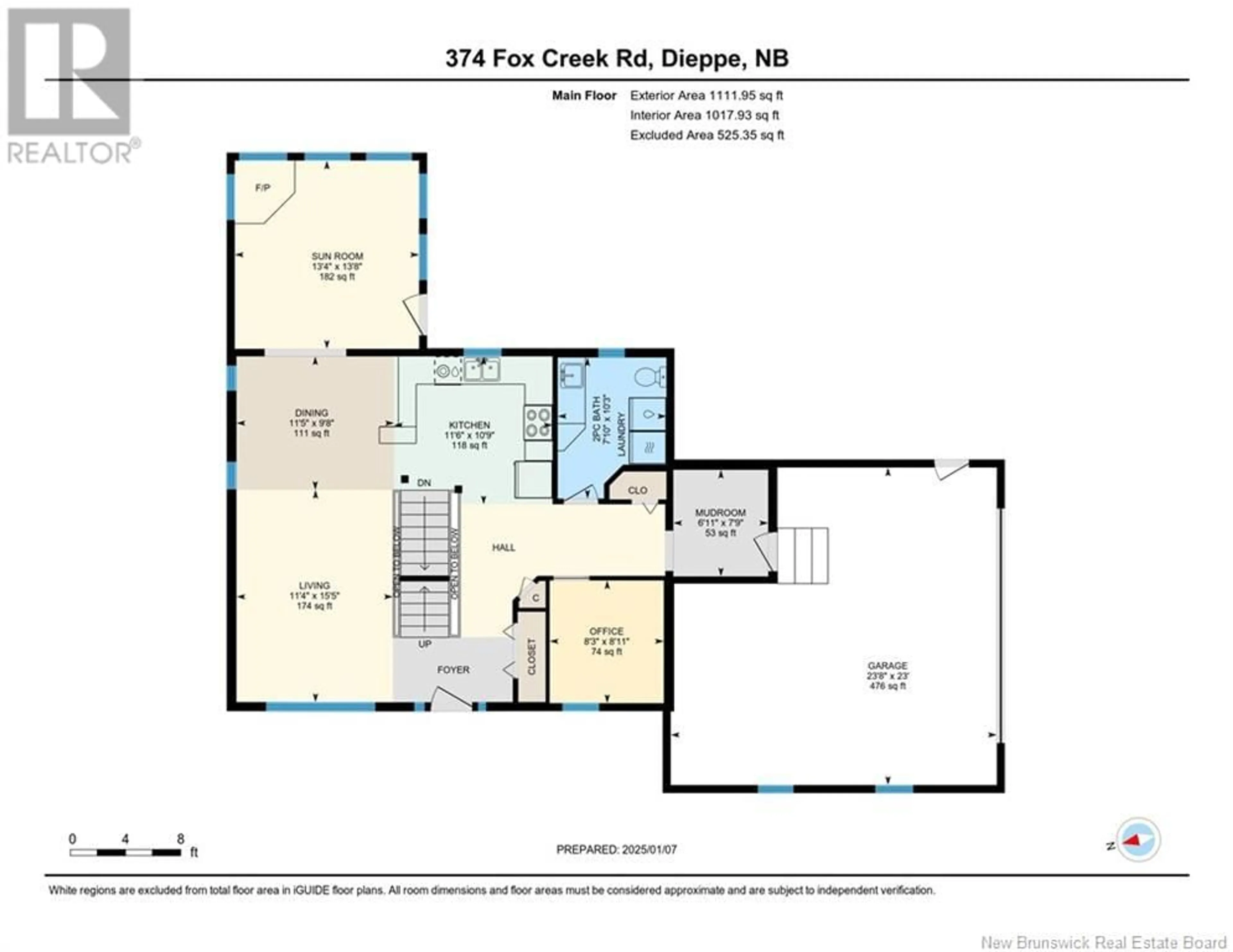 Floor plan for 374 Fox Creek Road, Dieppe New Brunswick E1A7M7