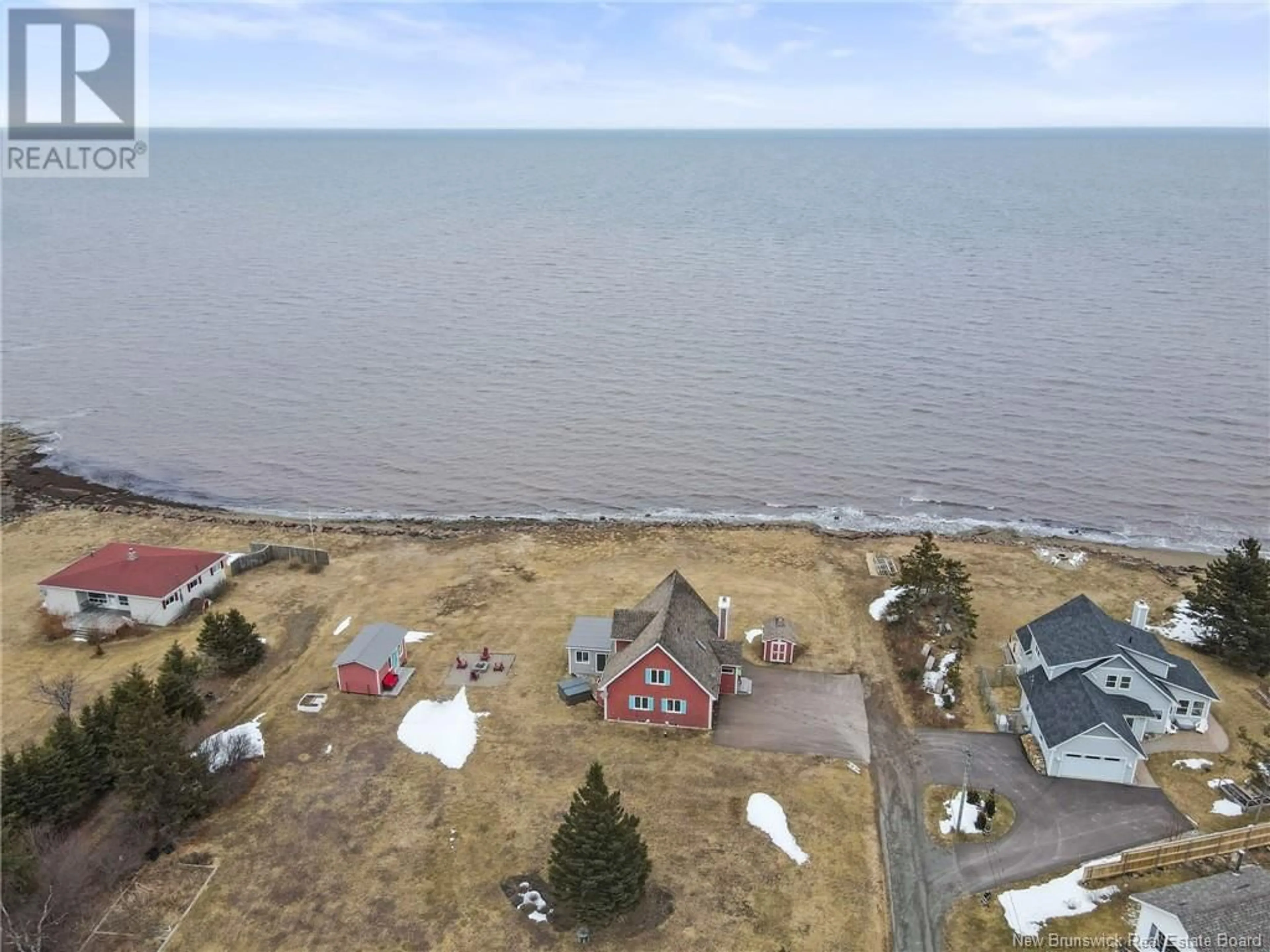 A pic from outside/outdoor area/front of a property/back of a property/a pic from drone, water/lake/river/ocean view for 23 Power Street, Grande-Digue New Brunswick E4R5W2