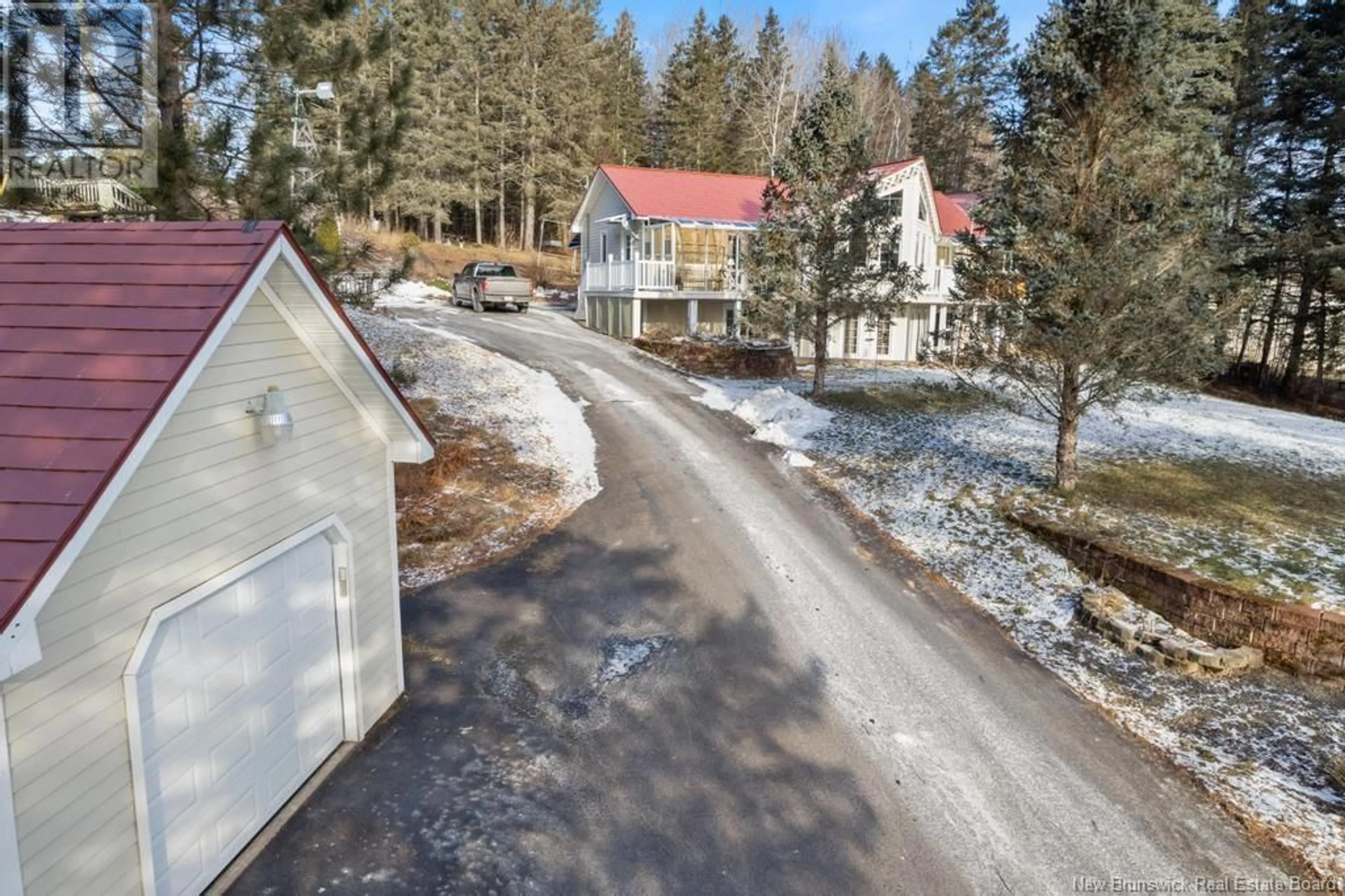 A pic from outside/outdoor area/front of a property/back of a property/a pic from drone, street for 531 BACK ROAD, Penobsquis New Brunswick E4G1Z5