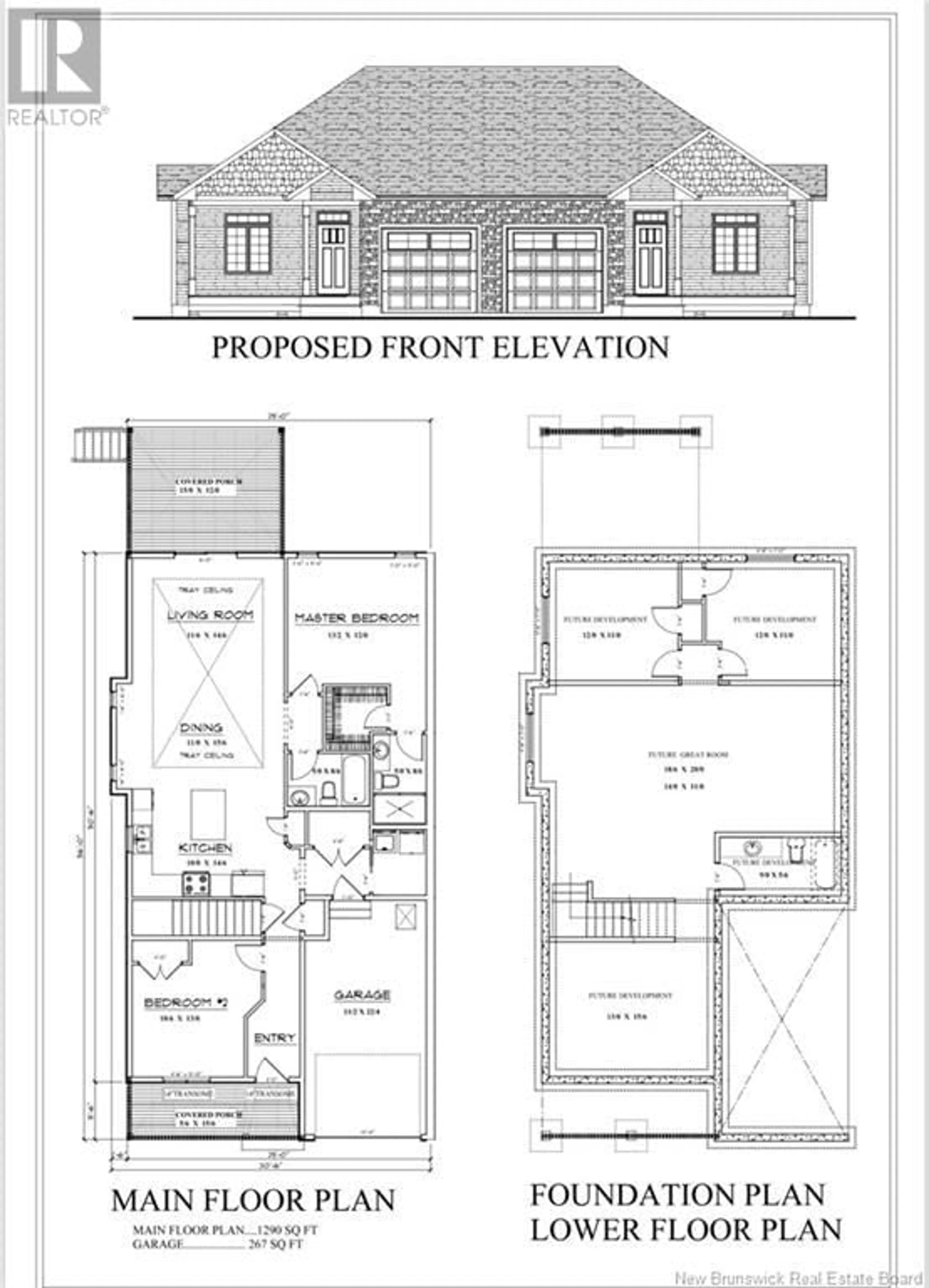 Floor plan for 543 Royal Oaks Boulevard, Moncton New Brunswick E1H3S7