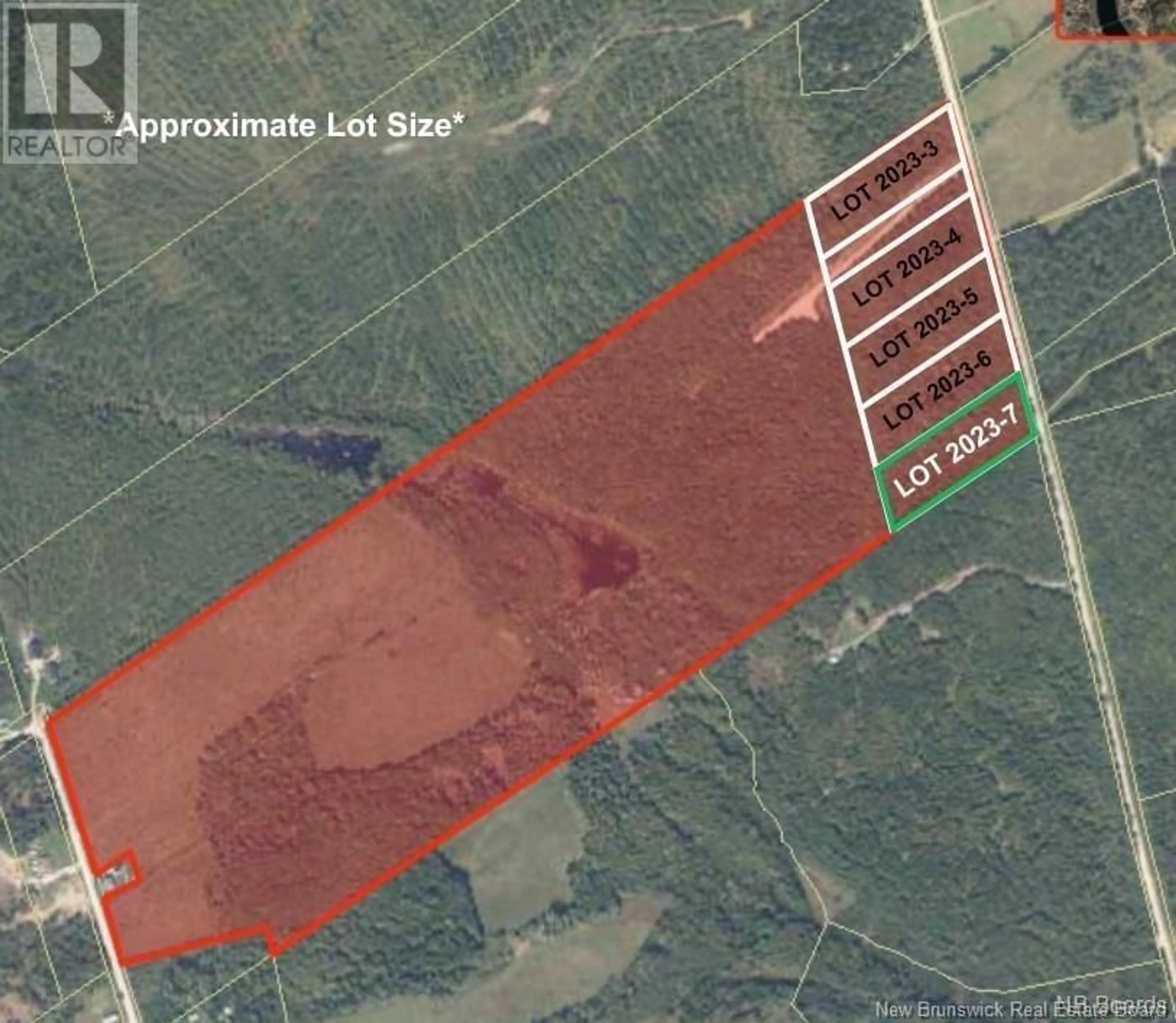 Picture of a map for lot 7 Tay Falls Road, Stanley New Brunswick E6B1M7