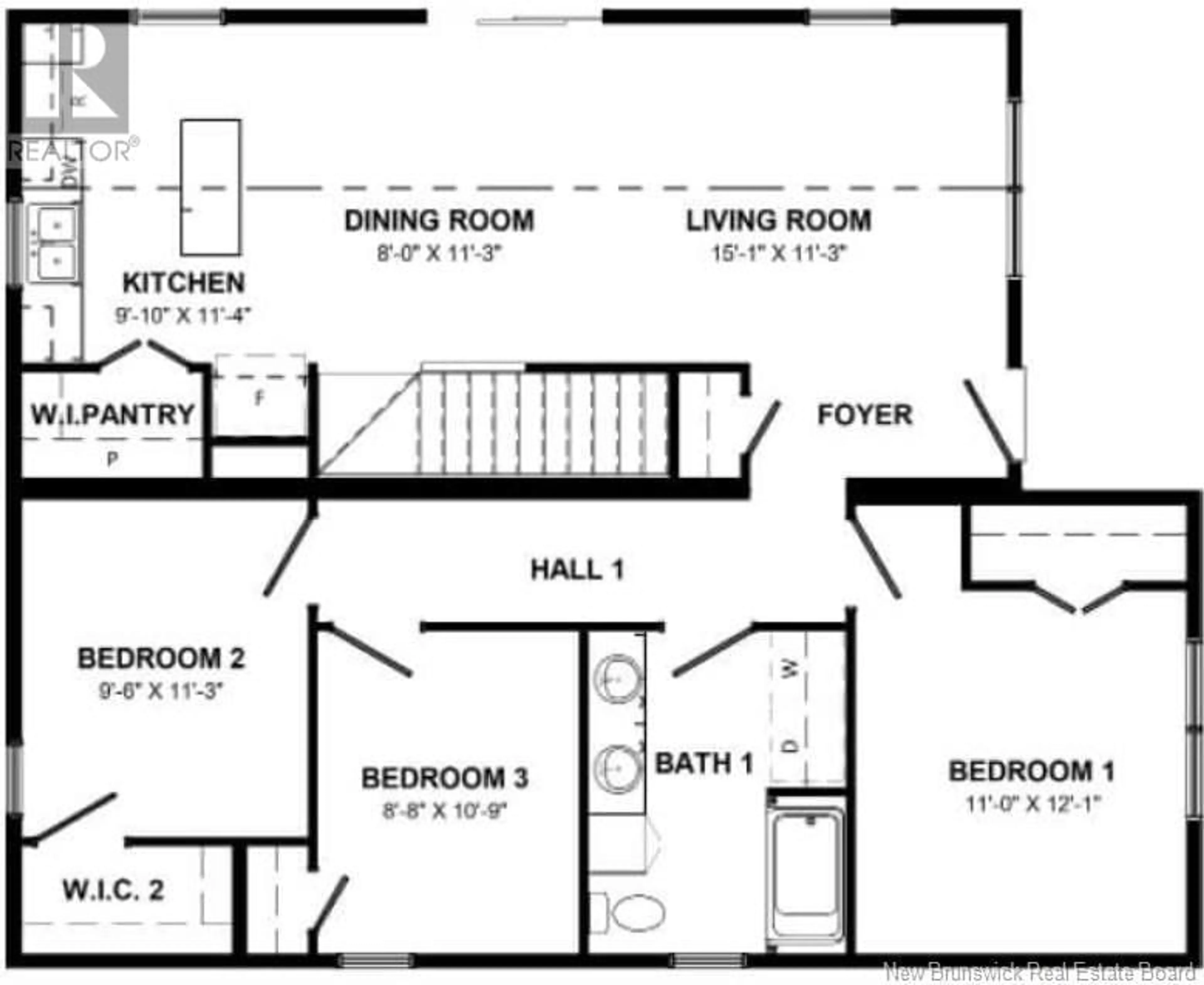 Floor plan for lot 7 Tay Falls Road, Stanley New Brunswick E6B1M7