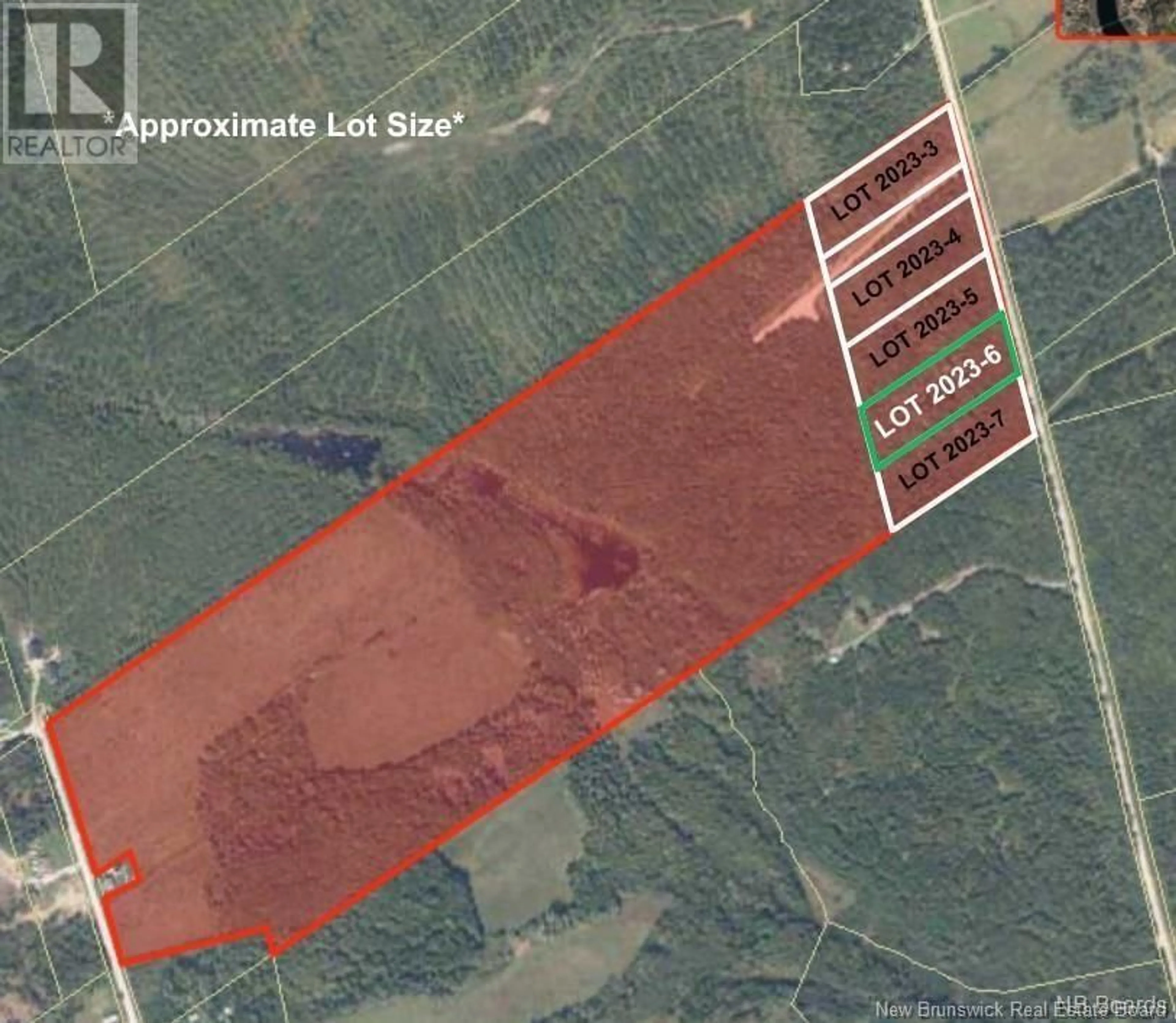 Picture of a map for lot 6 Tay Falls Road, Stanley New Brunswick E6B1M7