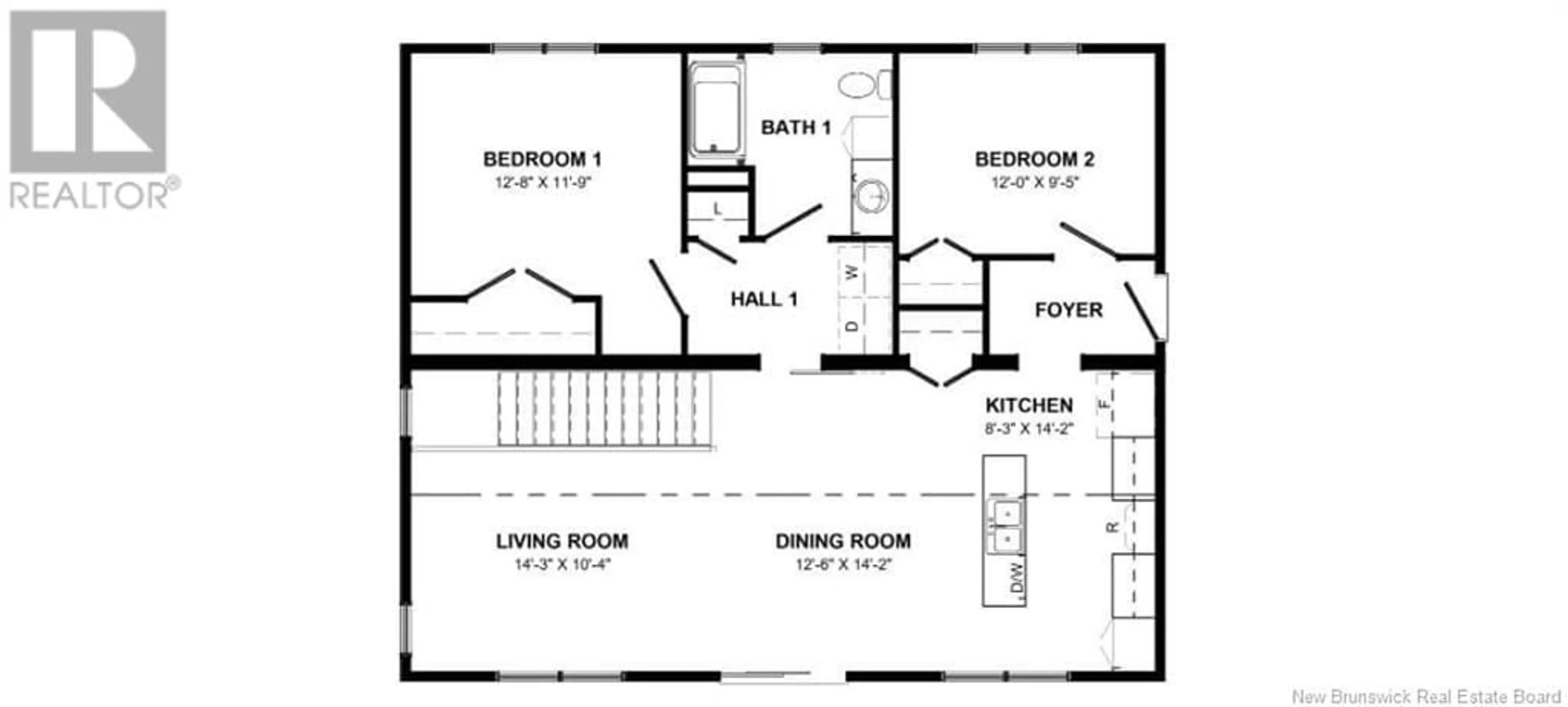 Floor plan for lot 6 Tay Falls Road, Stanley New Brunswick E6B1M7