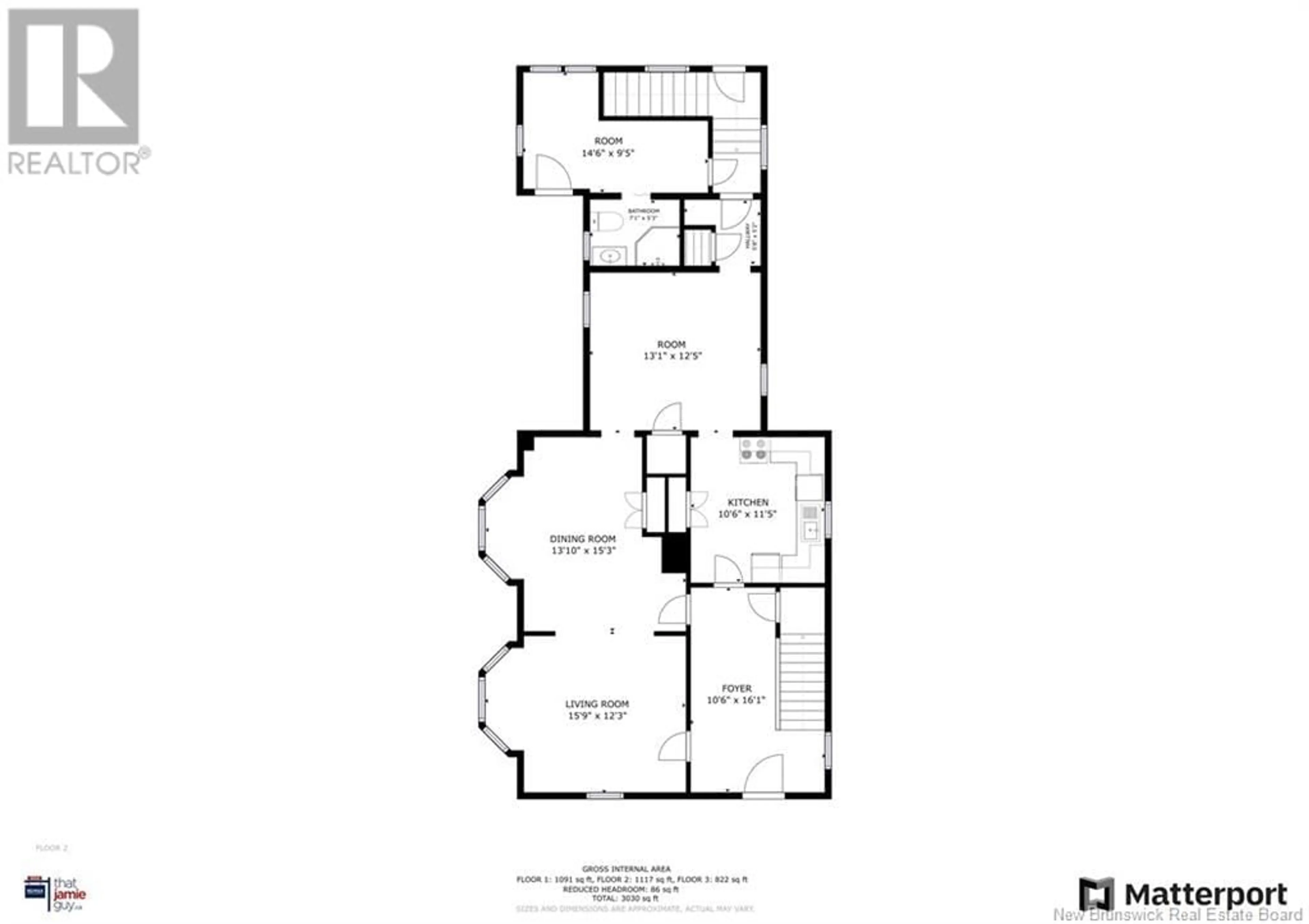 Floor plan for 64 Fairfield Road, Sackville New Brunswick E4L2X8