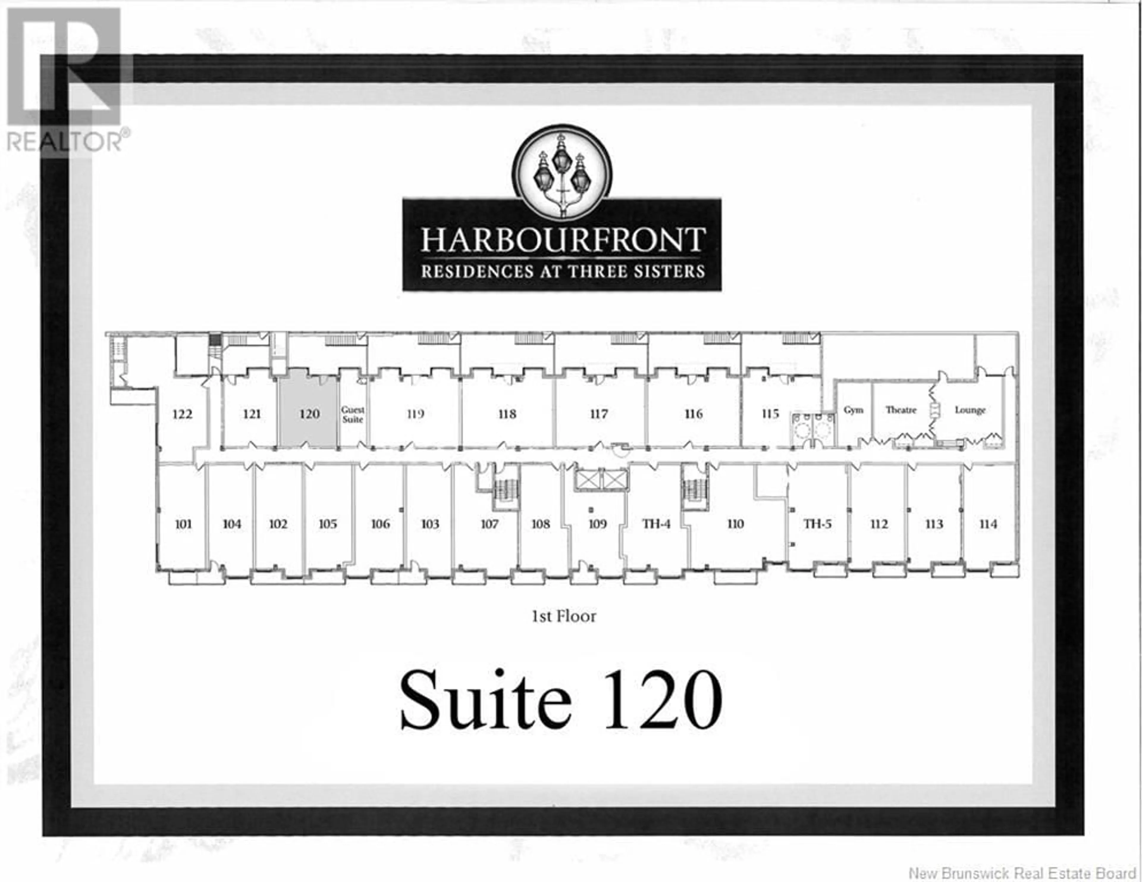 Floor plan for 243 Prince William Street Unit# 120, Saint John New Brunswick E2L0C6