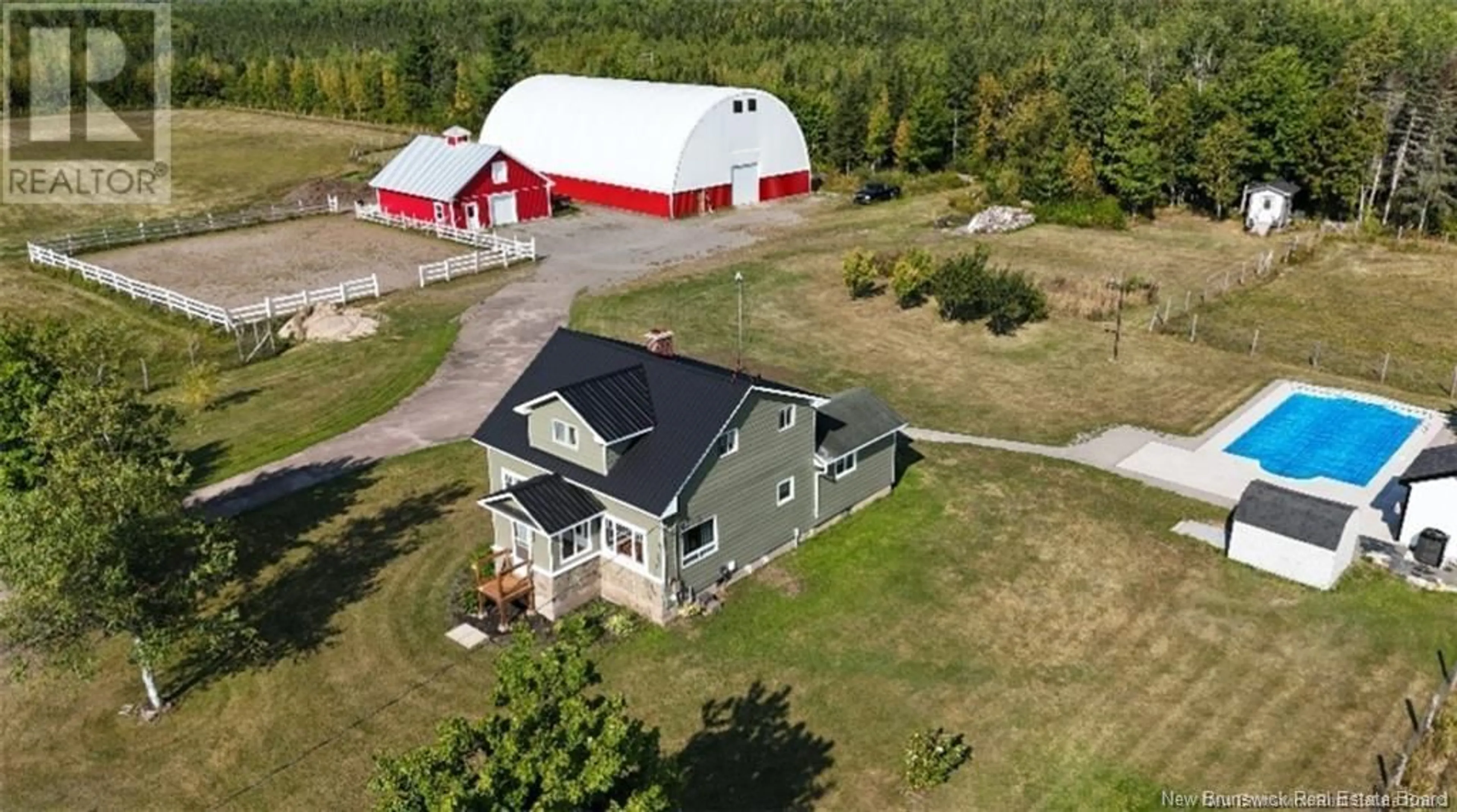 A pic from outside/outdoor area/front of a property/back of a property/a pic from drone, building for 4264 Route 515, Sainte-Marie-De-Kent New Brunswick E4S5H9