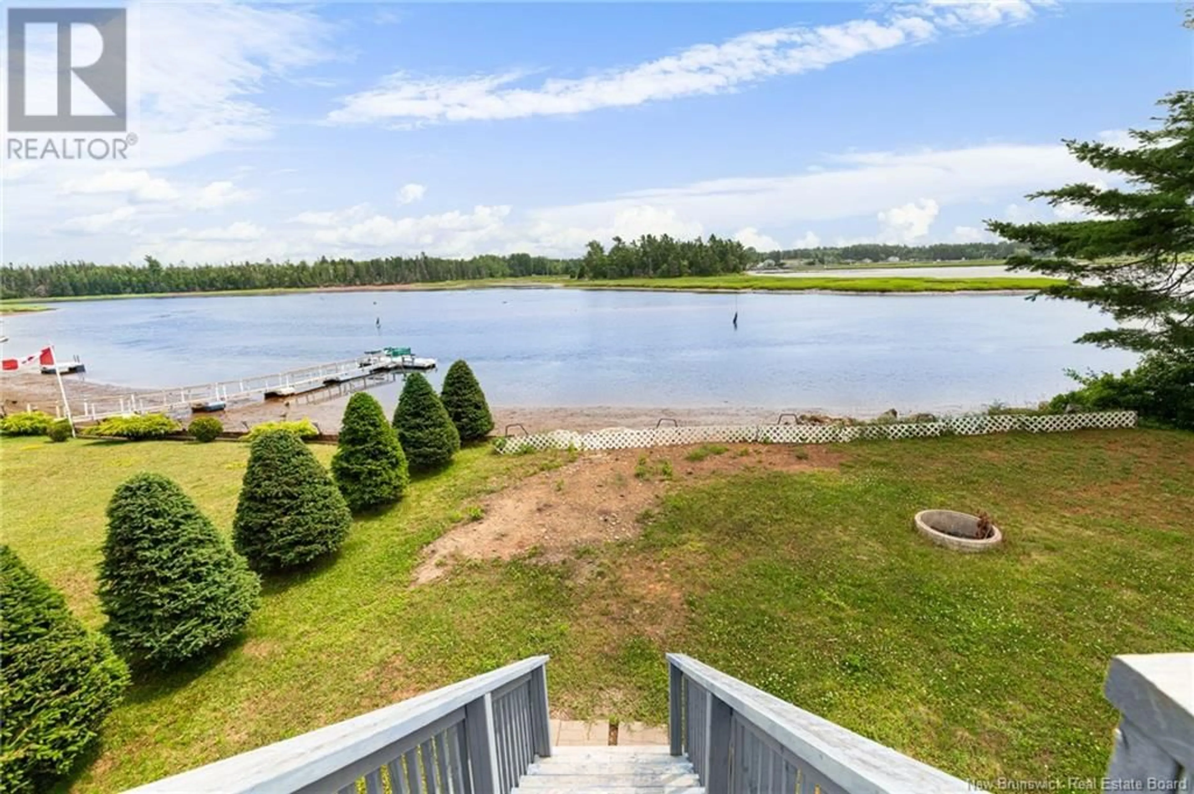 Patio, water/lake/river/ocean view for 28 Irving Beach Lane, Baie Verte New Brunswick E4M2Y5