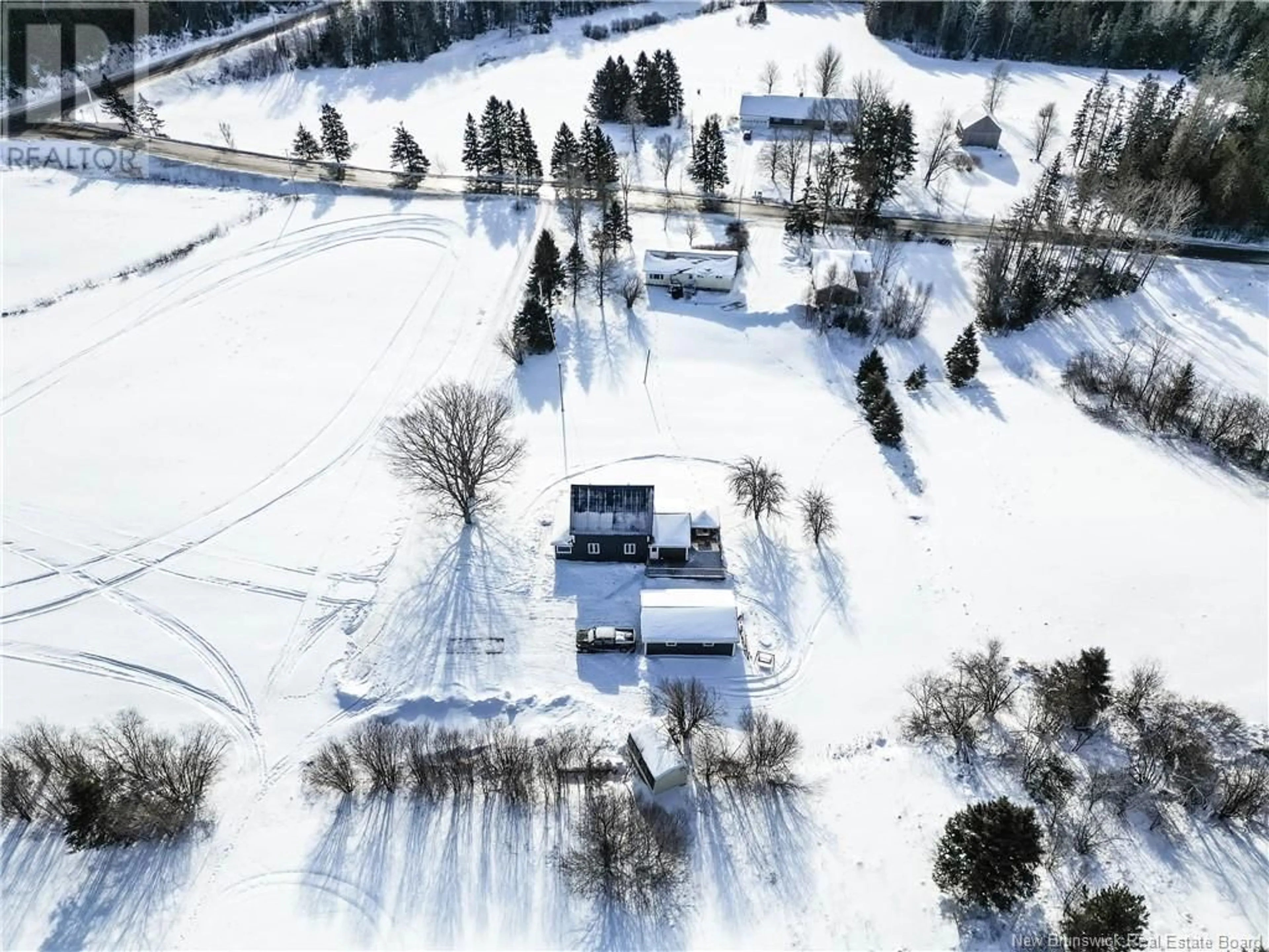 A pic from outside/outdoor area/front of a property/back of a property/a pic from drone, unknown for 10 Albert Mines Road, Edgetts Landing New Brunswick E4H1R9