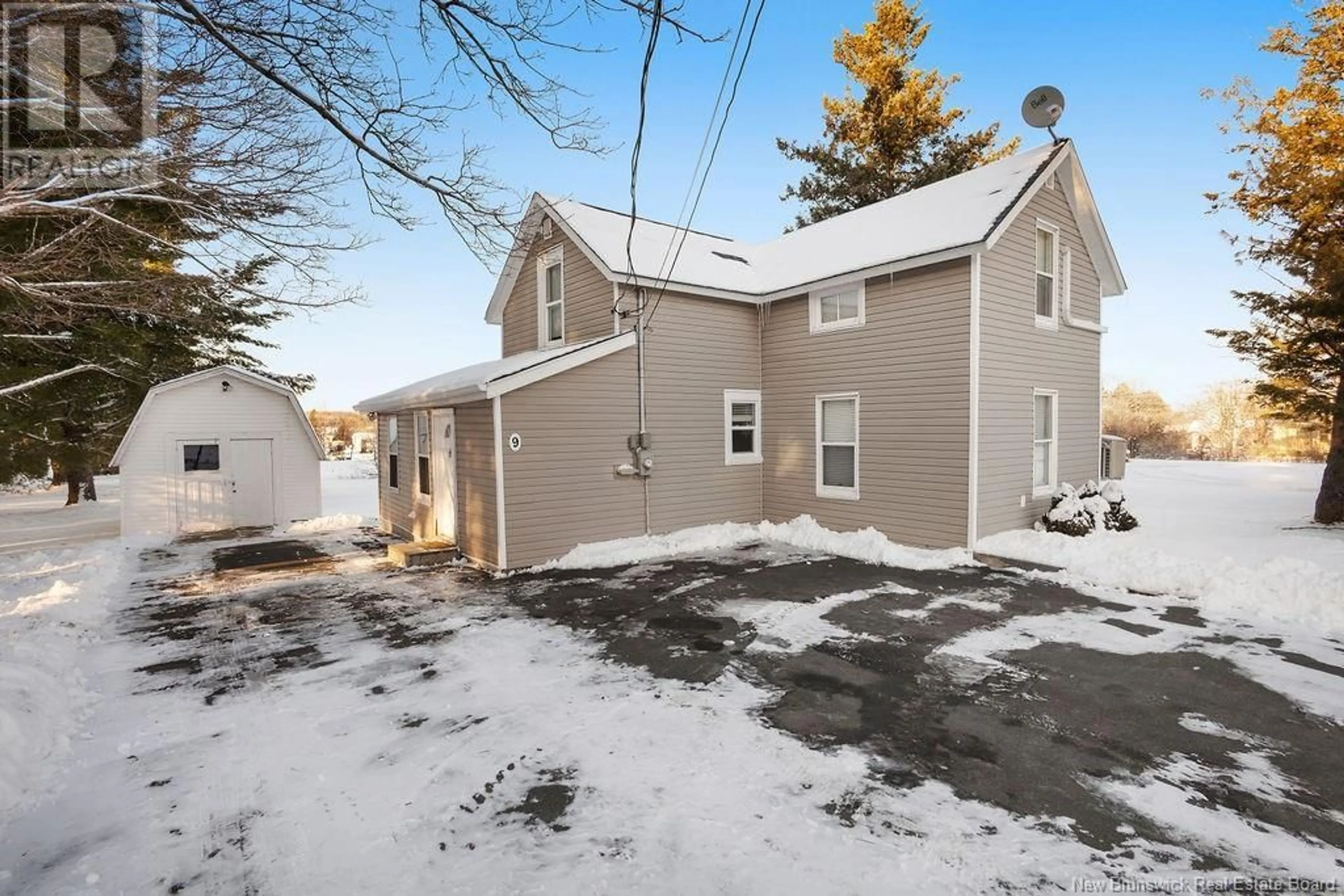 A pic from outside/outdoor area/front of a property/back of a property/a pic from drone, street for 9 McLean Street, Miramichi New Brunswick E1N4G6