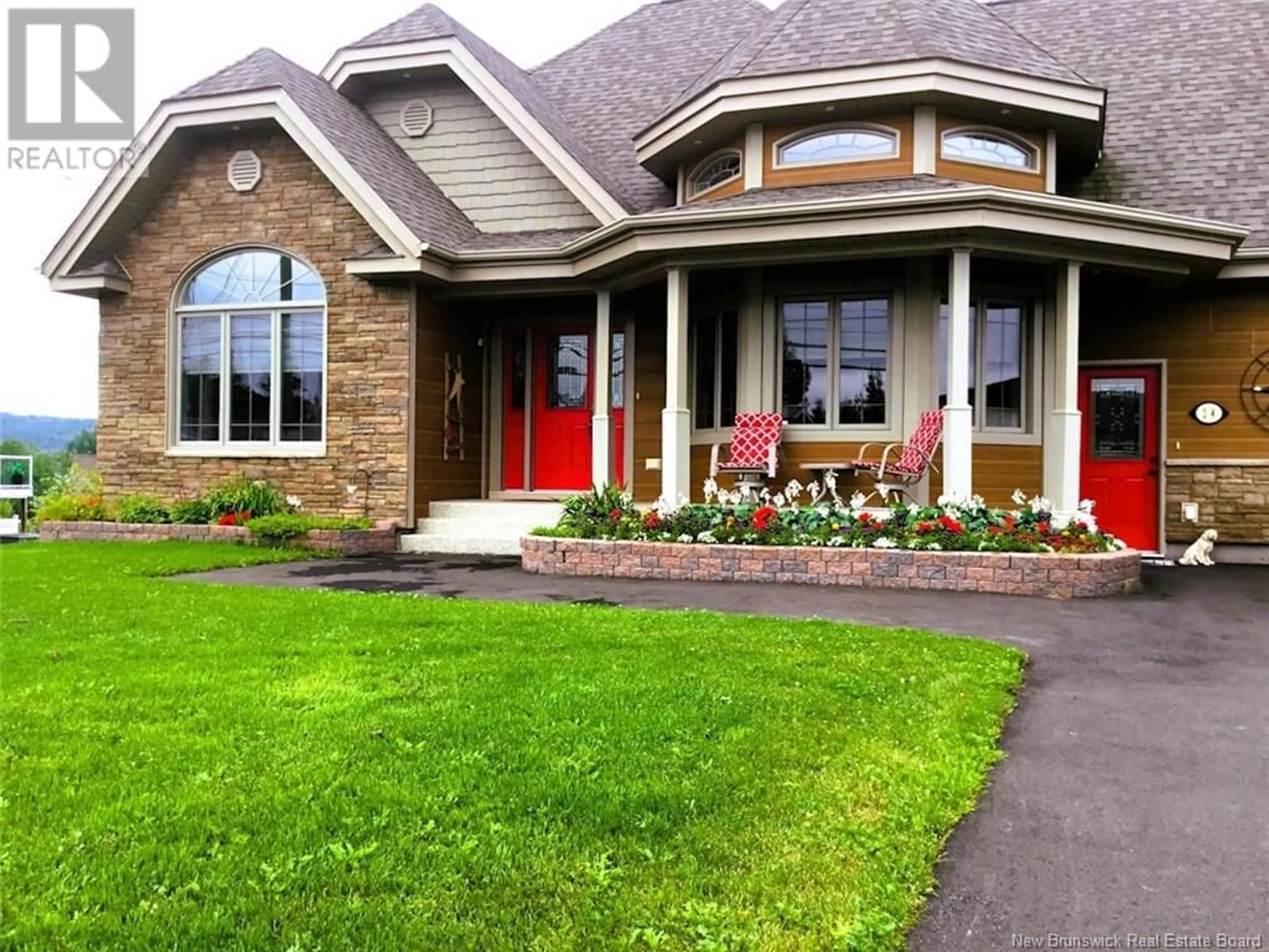 Home with brick exterior material, street for 24 Principale Street, Saint-Basile New Brunswick E7C2E1