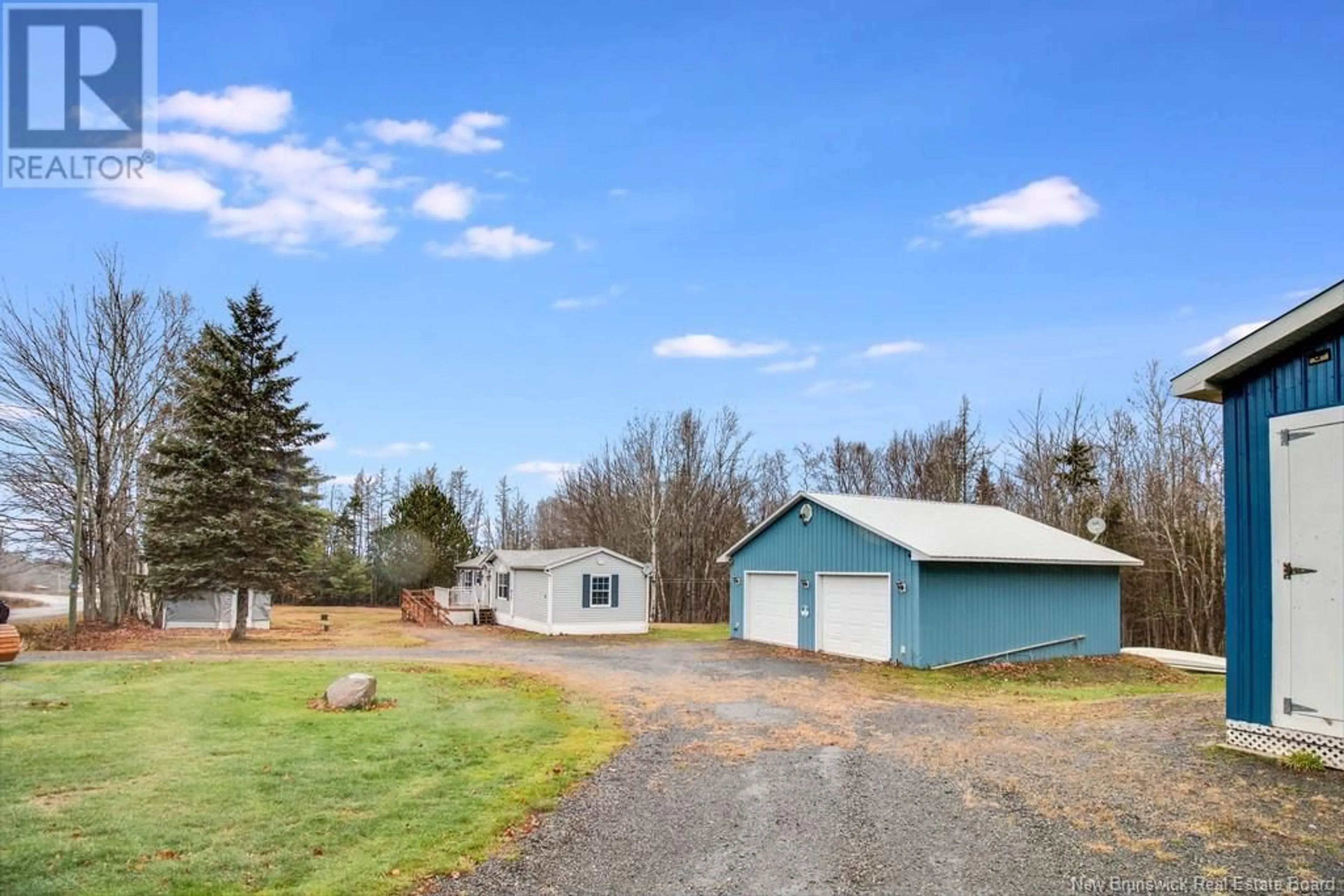 A pic from outside/outdoor area/front of a property/back of a property/a pic from drone, unknown for 30 Back Road, Douglas Harbour New Brunswick E4B1V2