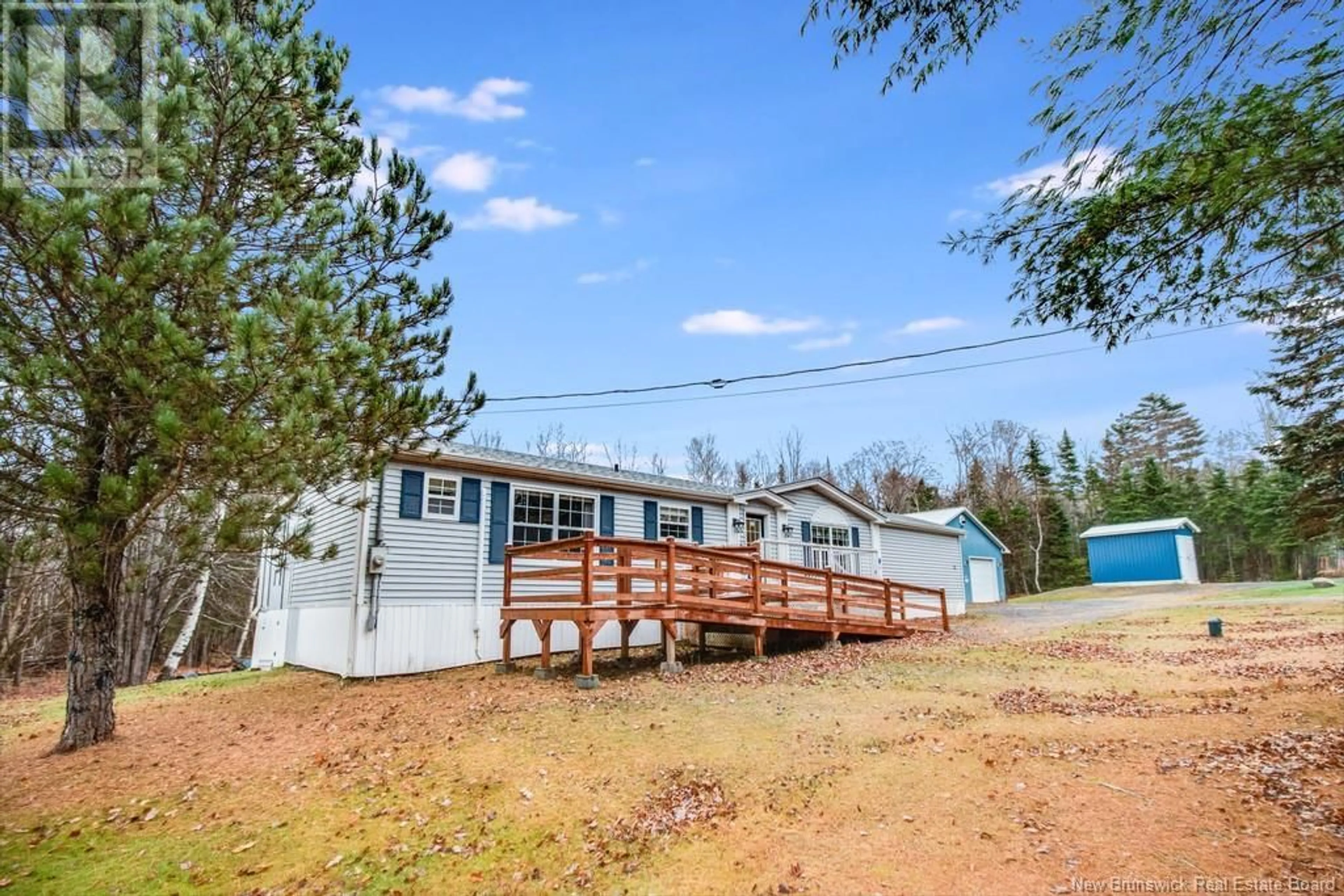 A pic from outside/outdoor area/front of a property/back of a property/a pic from drone, unknown for 30 Back Road, Douglas Harbour New Brunswick E4B1V2