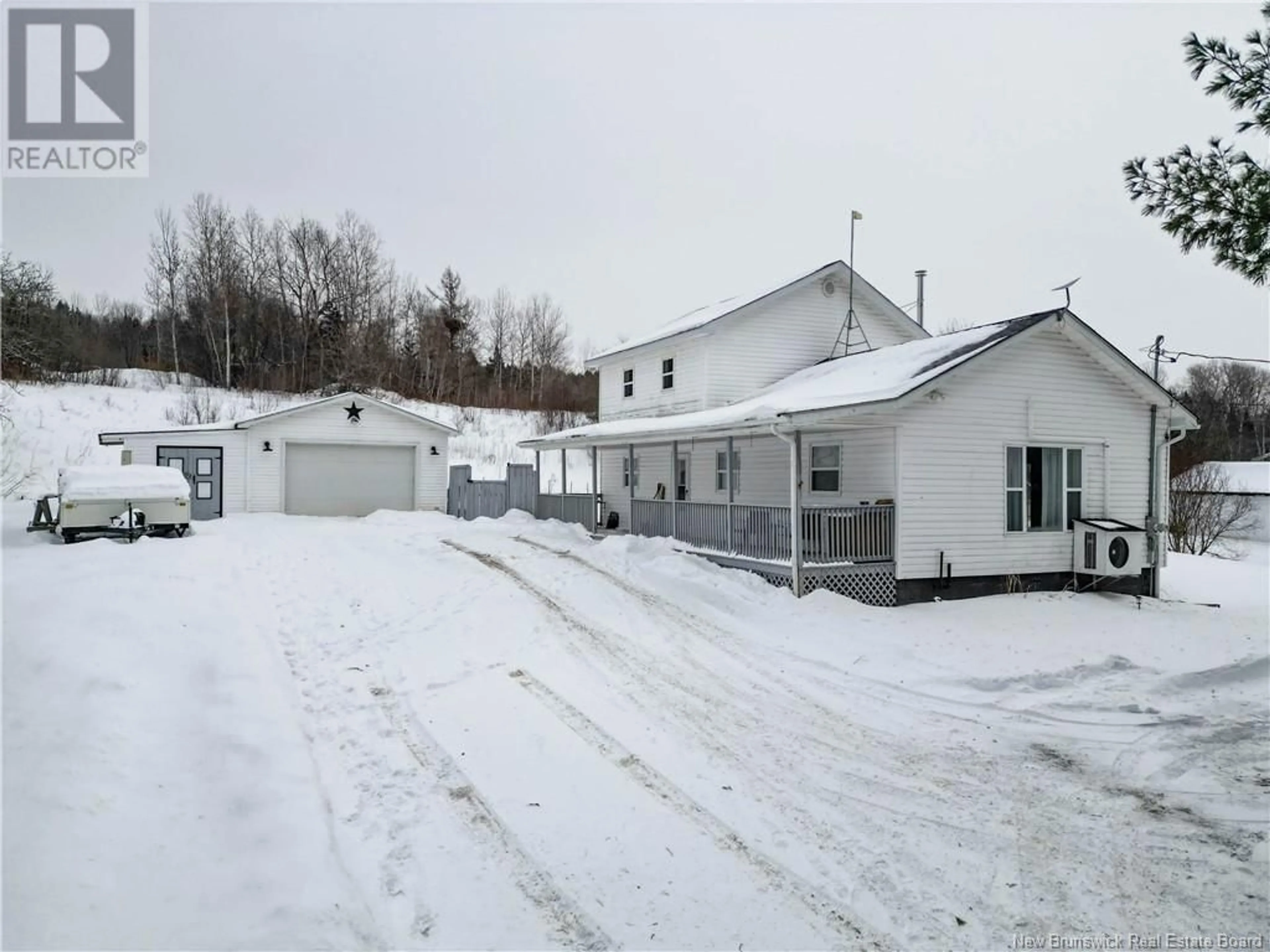 A pic from outside/outdoor area/front of a property/back of a property/a pic from drone, street for 401 Albert Mines Road, Albert Mines New Brunswick E4H1R5