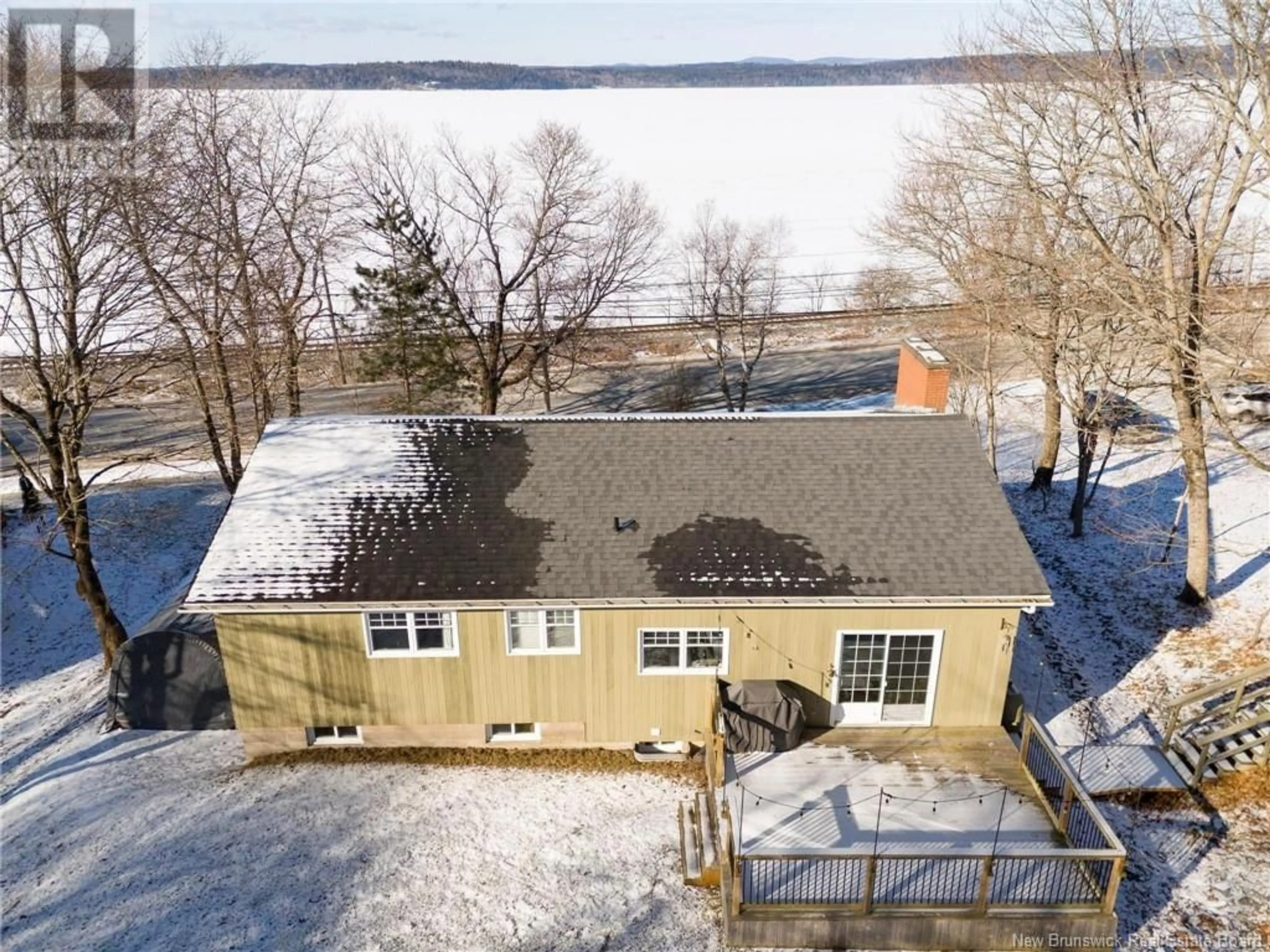 A pic from outside/outdoor area/front of a property/back of a property/a pic from drone, water/lake/river/ocean view for 2280 Rothesay Road, Rothesay New Brunswick E2H2K5