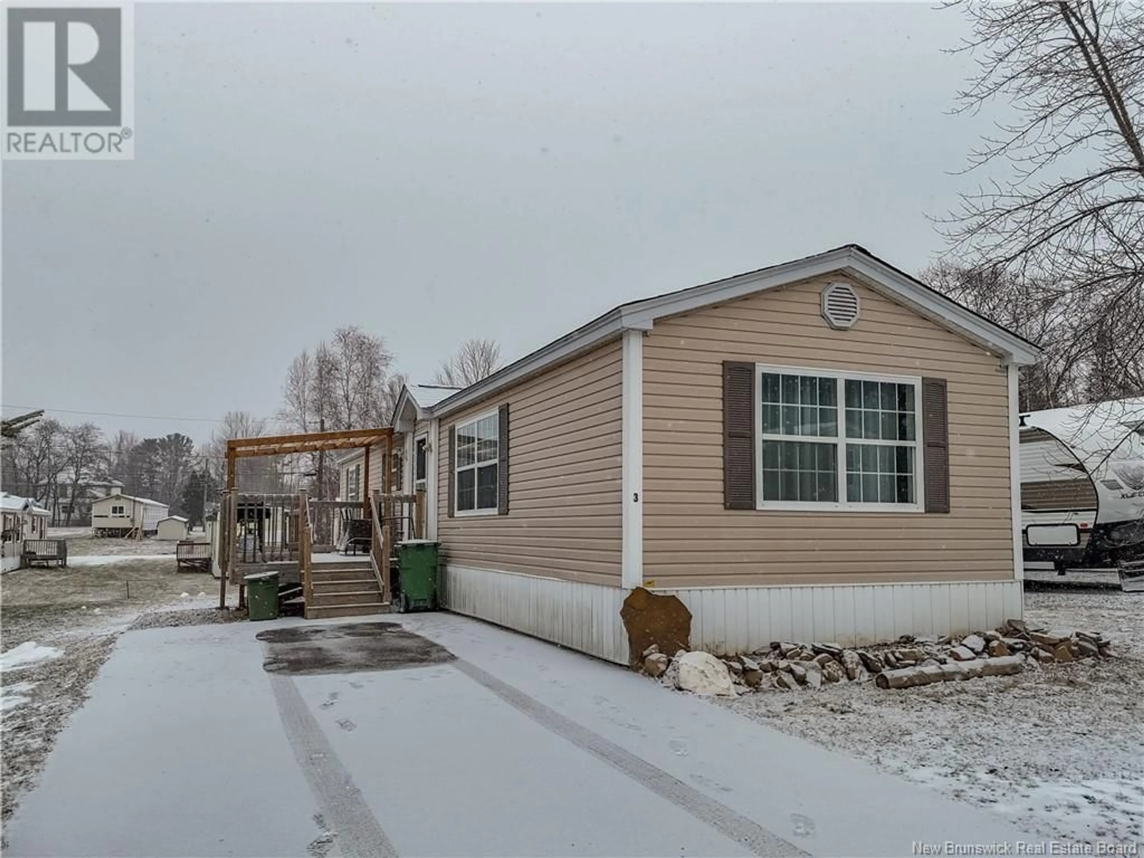 Home with vinyl exterior material, street for 3 Blake Street, Burton New Brunswick E2V2Z8