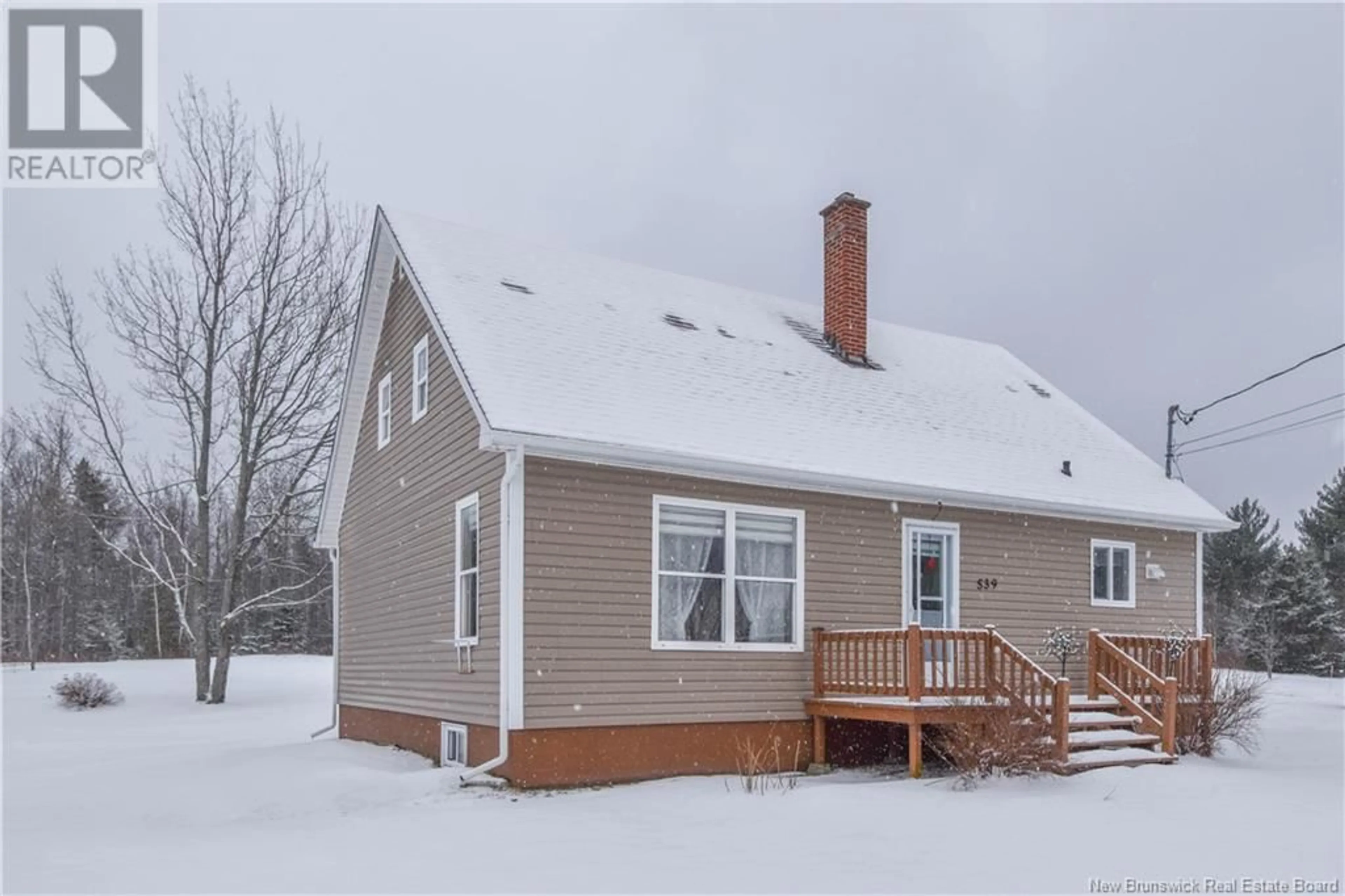 Home with vinyl exterior material, street for 539 Saint-Amateur Road, Trudel New Brunswick E8R1P3