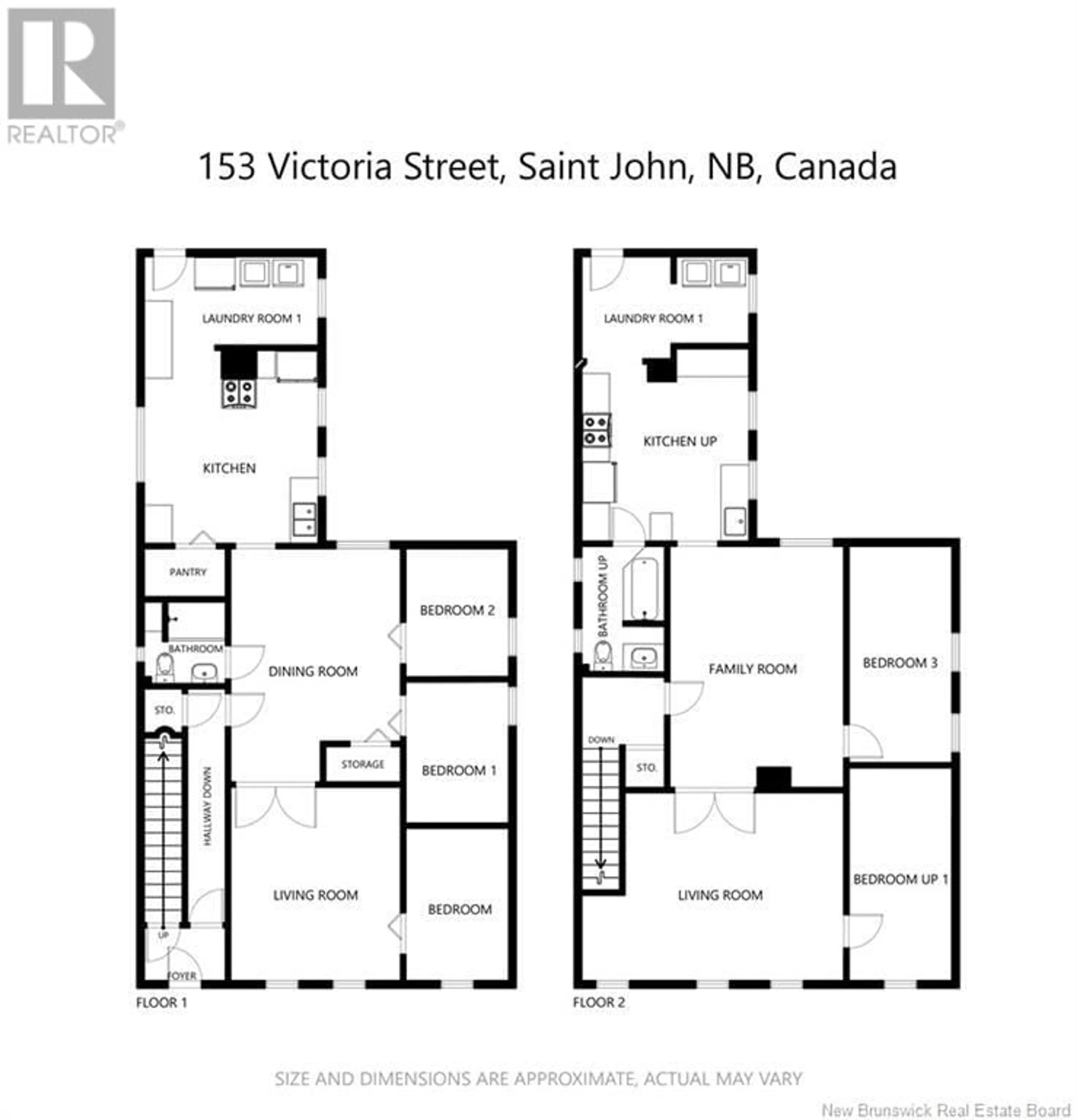 Floor plan for 153 Victoria Street, Saint John New Brunswick E2K1L7